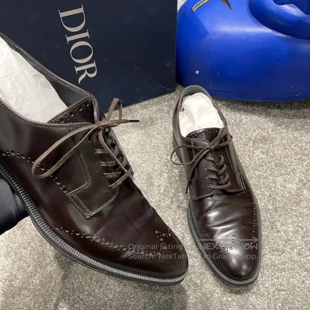 Dior Dior Calf Leather Polished Brogue Shoes. Size US 8 / EU 41 - 5 Thumbnail