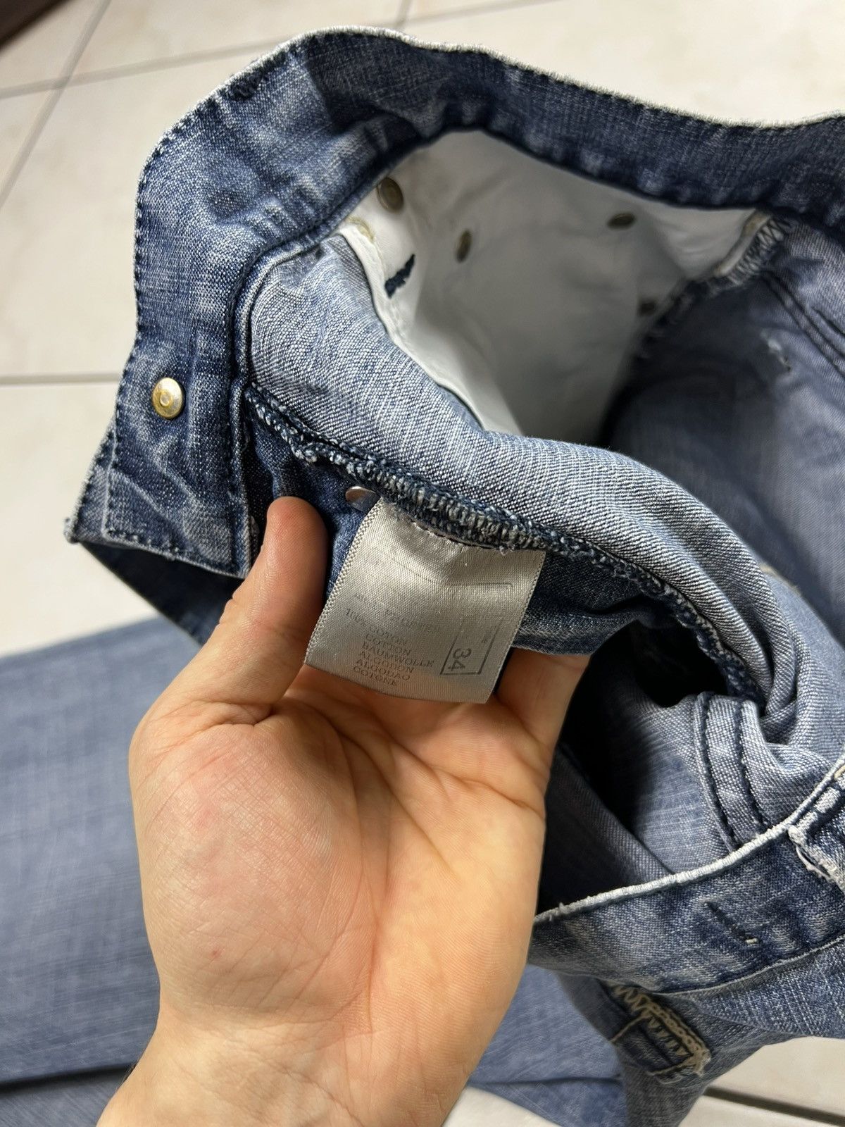 If Six Was Nine Vintage Teddy Smith y2k distressed denim flared jeans pants Size US 34 / EU 50 - 24 Thumbnail