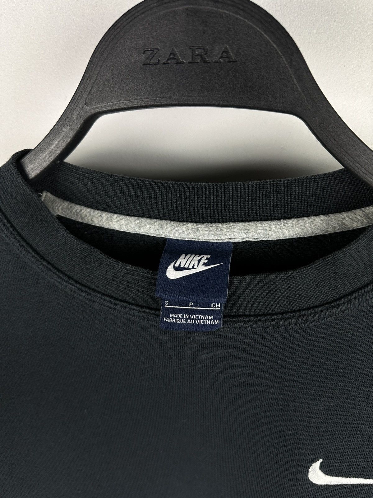 Nike × Vintage Vintage Y2K Nike Swoosh Logo Navy Crewneck Sweatshirt Size US S / EU 44-46 / 1 - 5 Thumbnail