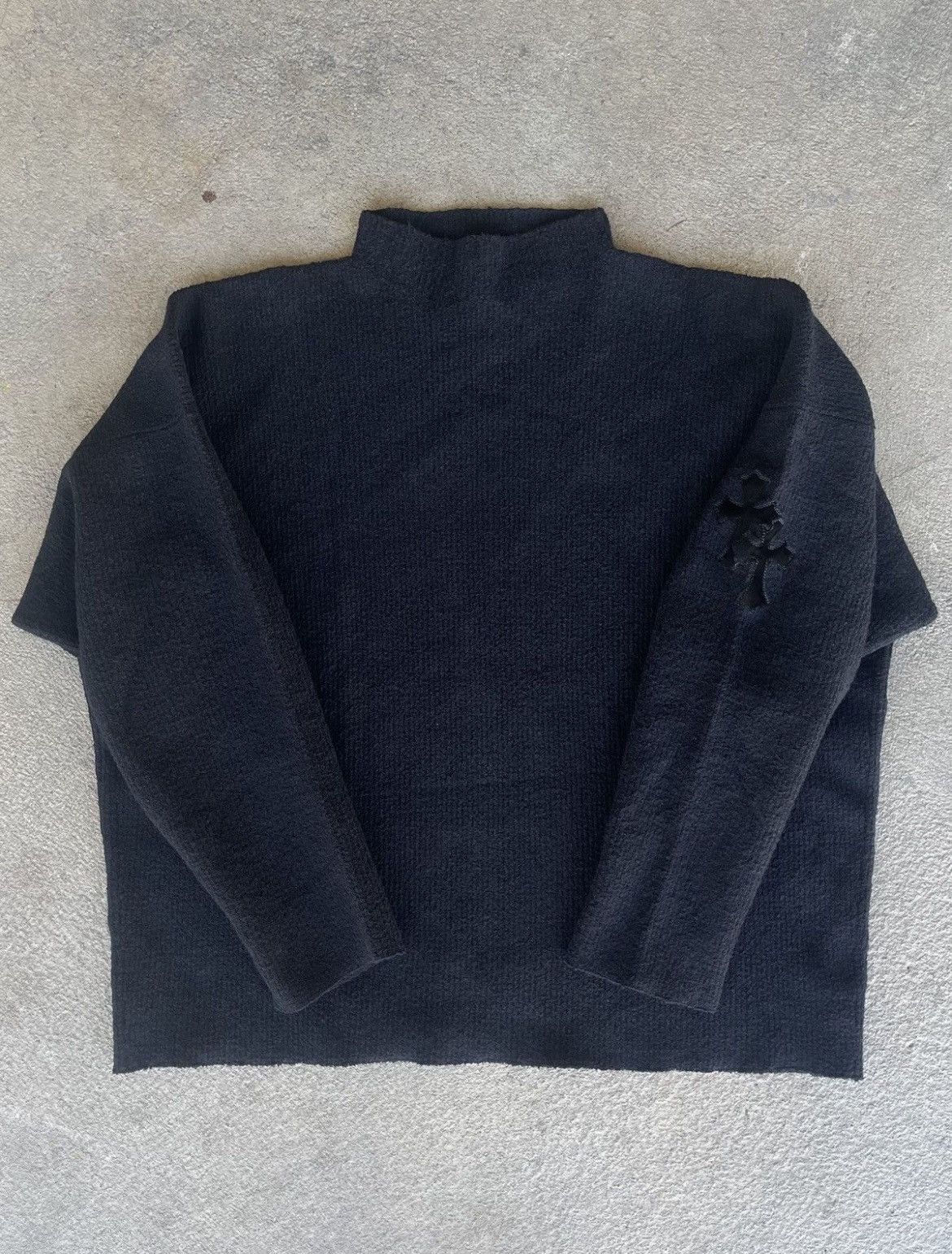 Chrome Hearts Chrome Hearts Hair Patched Knitted Sweater Size US L / EU 52-54 / 3 - 3 Thumbnail