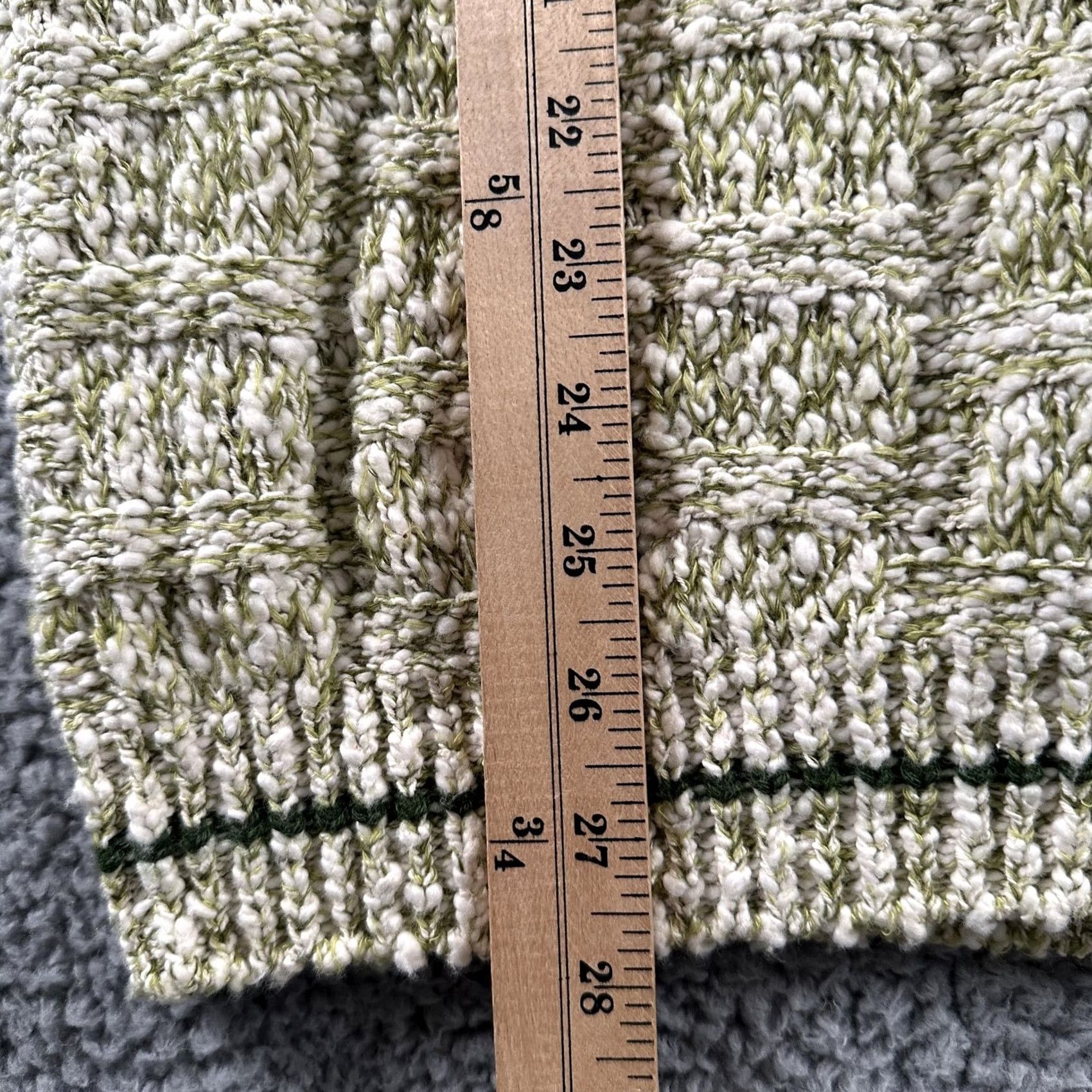 Sears VINTAGE Kings Road Sweater Mens M Green Short Sleeve Crewneck Knit Geometric Textured 70s Sears Mens Size US M / EU 48-50 / 2 - 7 Thumbnail