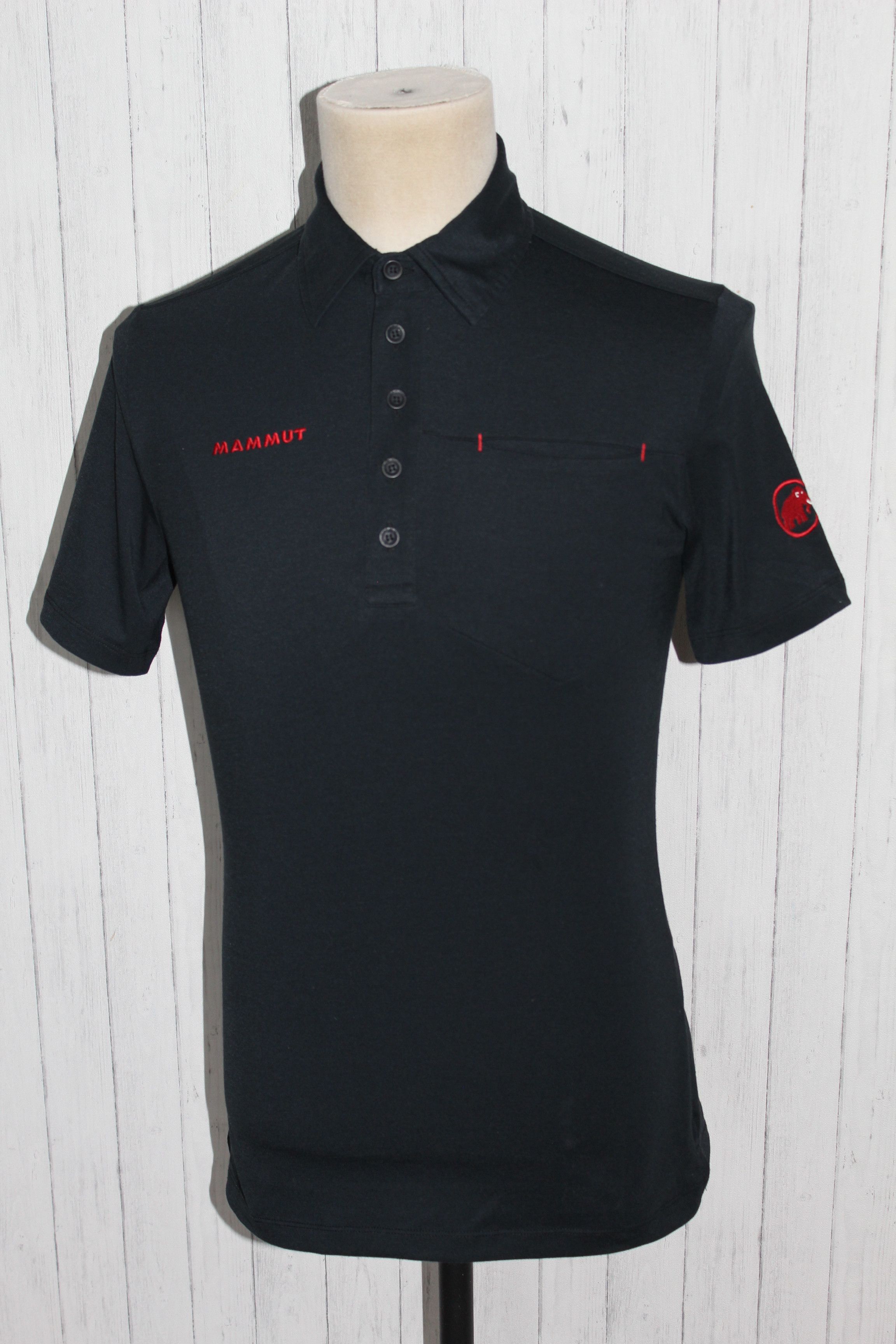 Mammut Women's FRED PERRY Short Sleeve Blue Polo Shirt Size M / US 6-8 / IT 42-44 - 2 Thumbnail