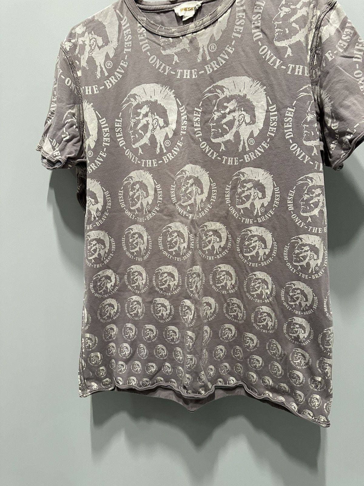Diesel Diesel 2000s Vintage Y2K T-Shirt Distressed Style Multi Logo Size US XL / EU 56 / 4 - 9 Thumbnail