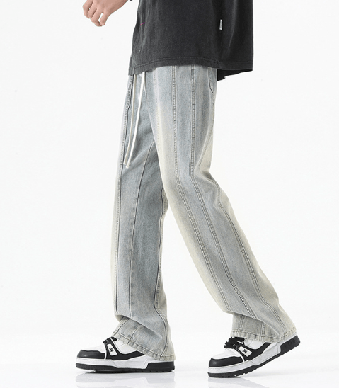 Japanese Brand × Jean American retro slim drawstring high street bootcut jeans Size US 32 / EU 48 - 2 Thumbnail