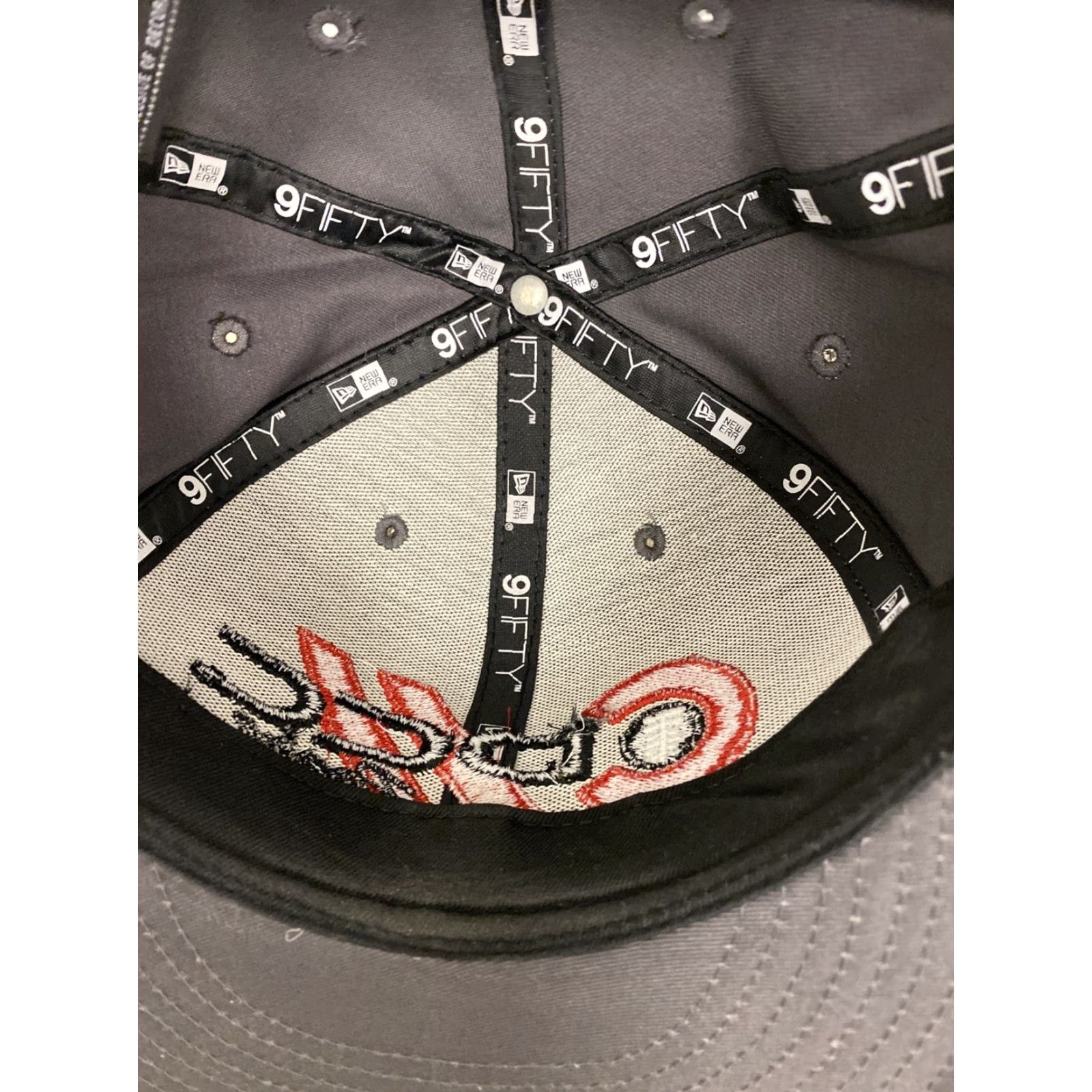 New Era New Era 950 Gray Hat Vented Racing Team Adjustable/ 193 Nylon Polyester Adjustable Men Size Gray Color Hair? Size ONE SIZE - 5 Thumbnail
