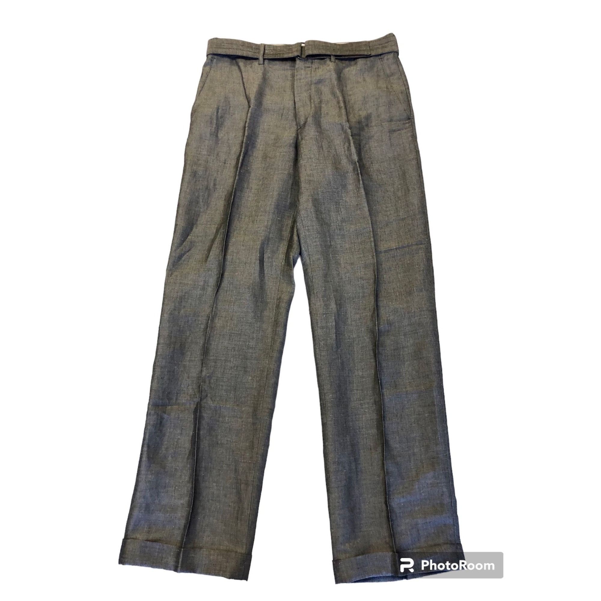 Gianfranco Ferre 50's Style GianFranco Ferre Belted SHARKSKIN Rockabilly Size US 34 / EU 50 - 1 Thumbnail