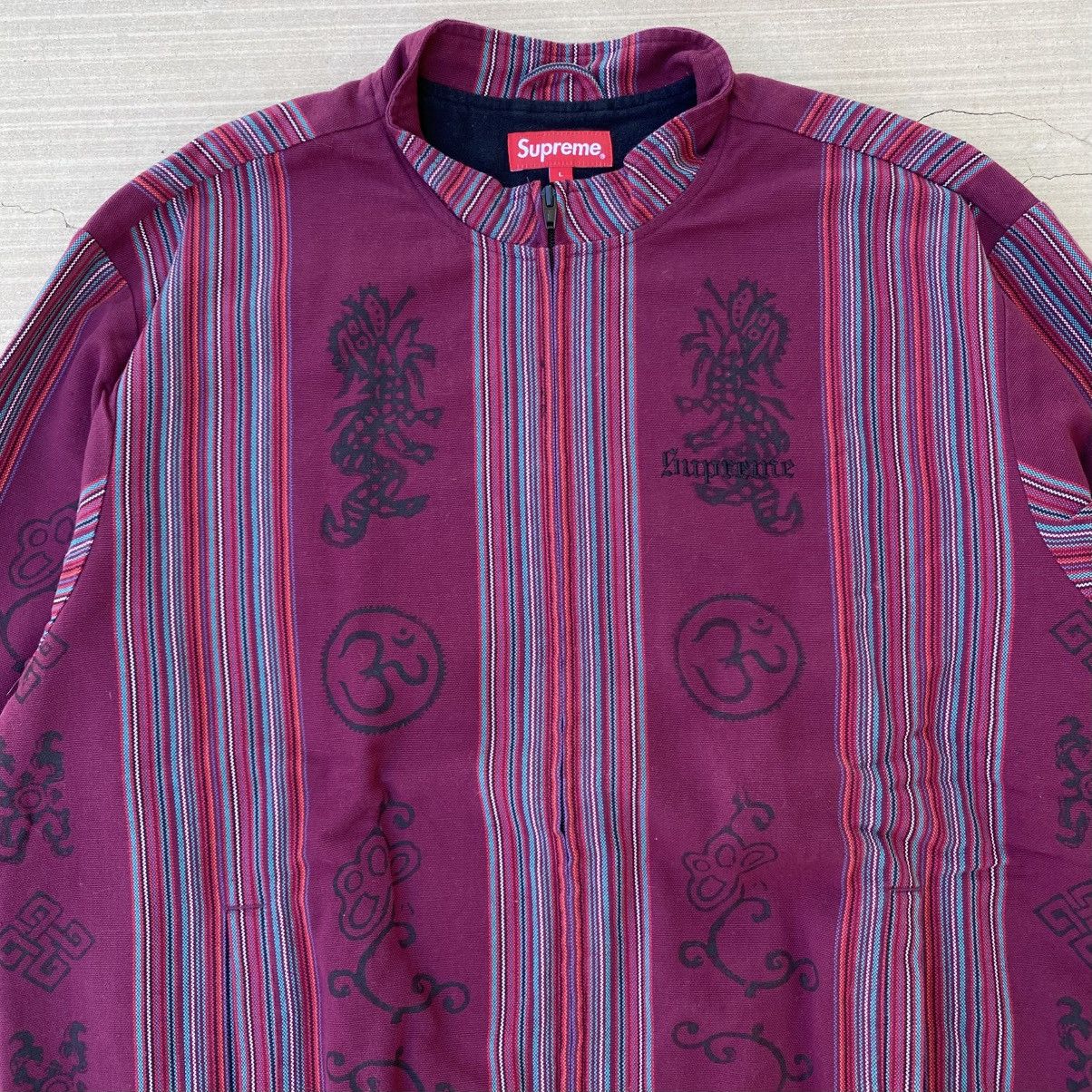 Supreme Supreme Woven Striped Batik Jacket Purple 2018 Vintage Size US L / EU 52-54 / 3 - 9 Thumbnail
