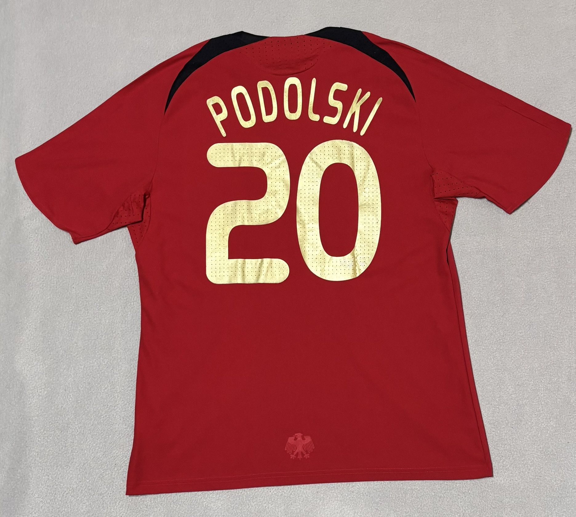 Adidas Germany 2008 Podolski #20 Adidas Football Jersey Size L Size US L / EU 52-54 / 3 - 11 Thumbnail