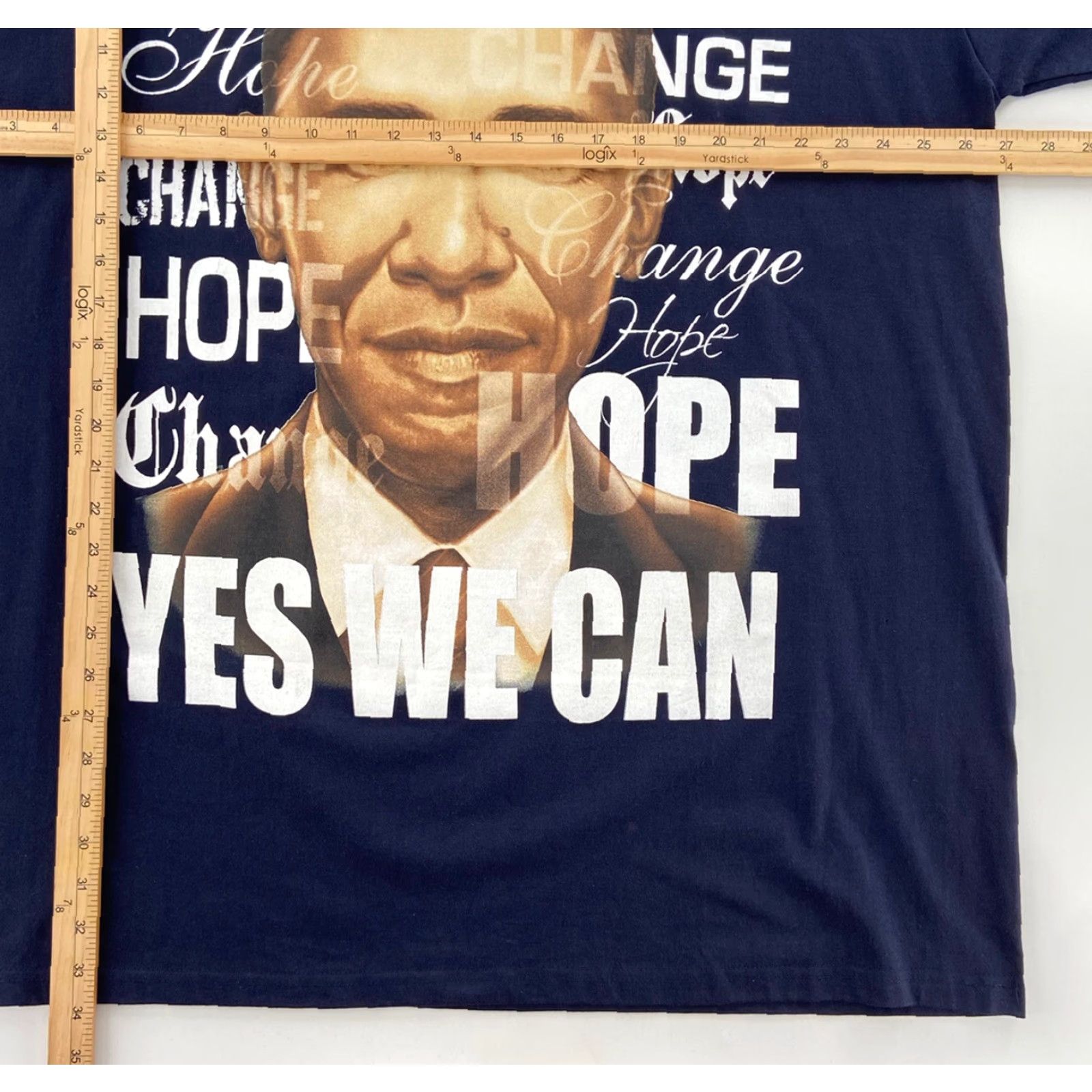 Changes Barack Obama Shirt Adult 3XL Blue Change Yes We Can Empire Bigland Tee Mens XXXL Shirt Size US XXL / EU 58 / 5 - 6 Thumbnail