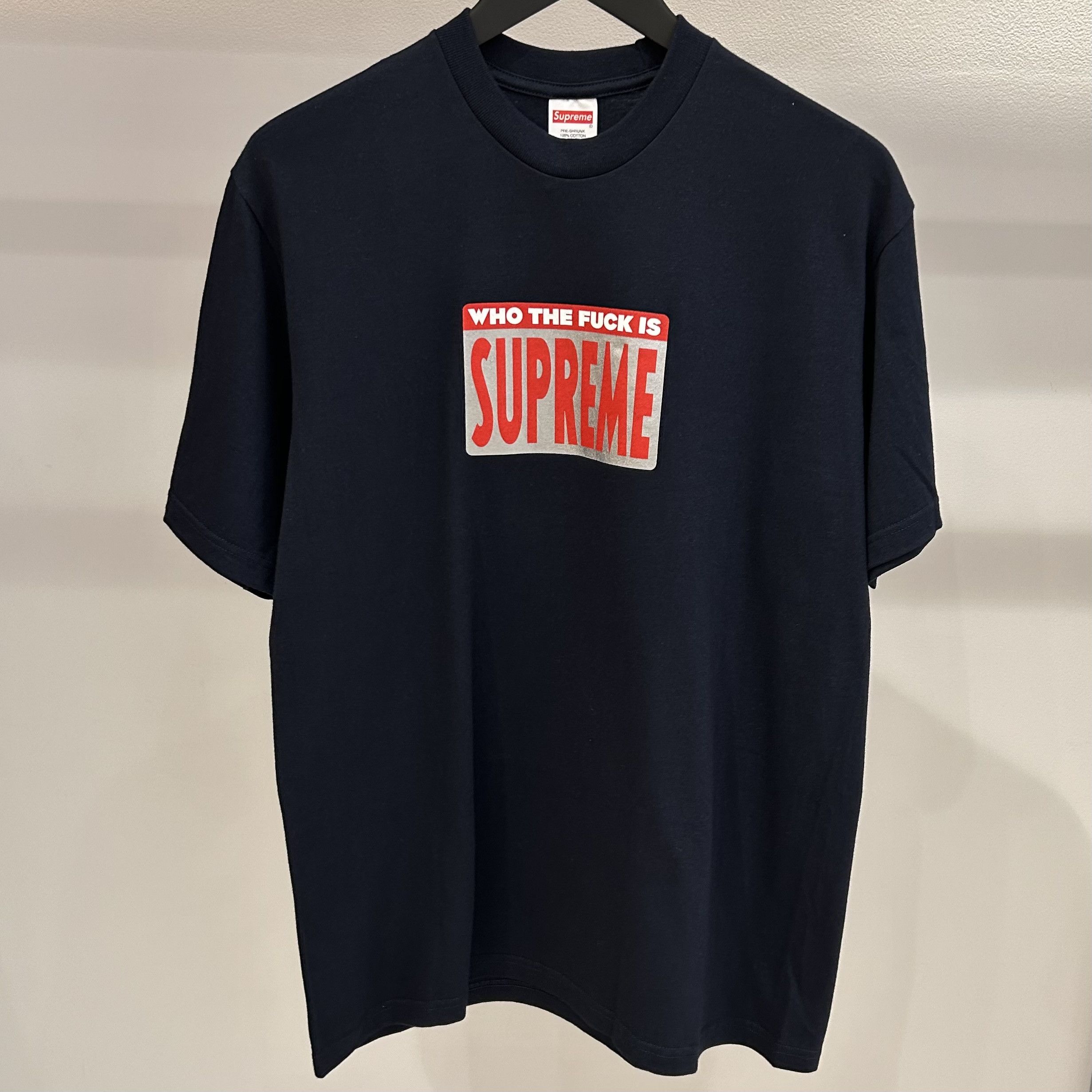 Supreme Who The Fuck Tee Navy