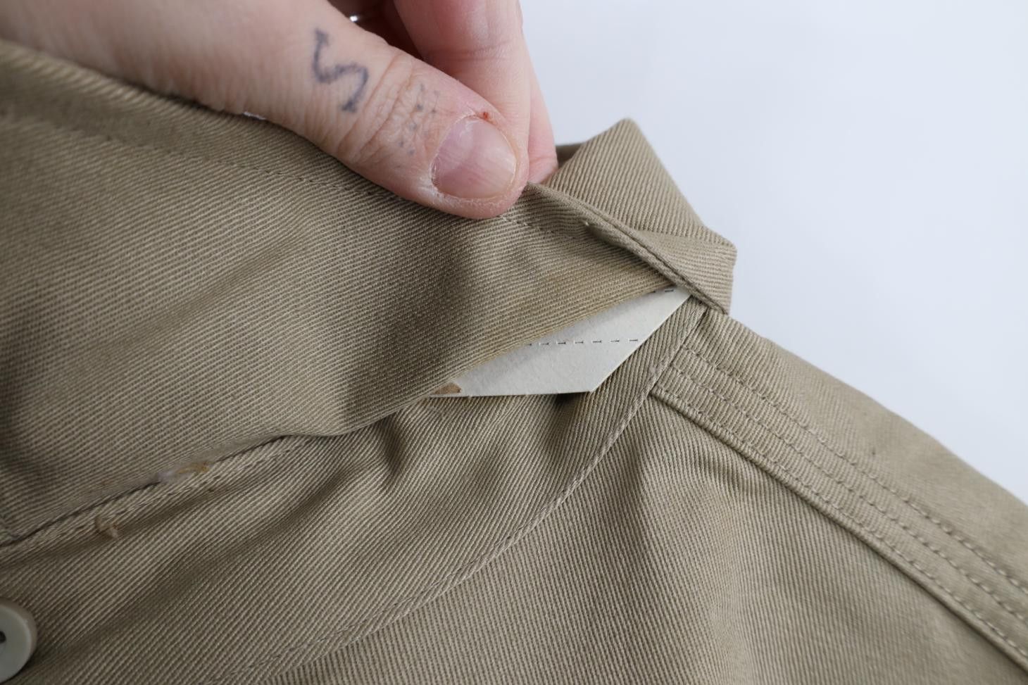 Carhartt Deadstock Vintage 90s Carhartt Button Shirt Khaki Tan USA Size US XXL / EU 58 / 5 - 11 Thumbnail