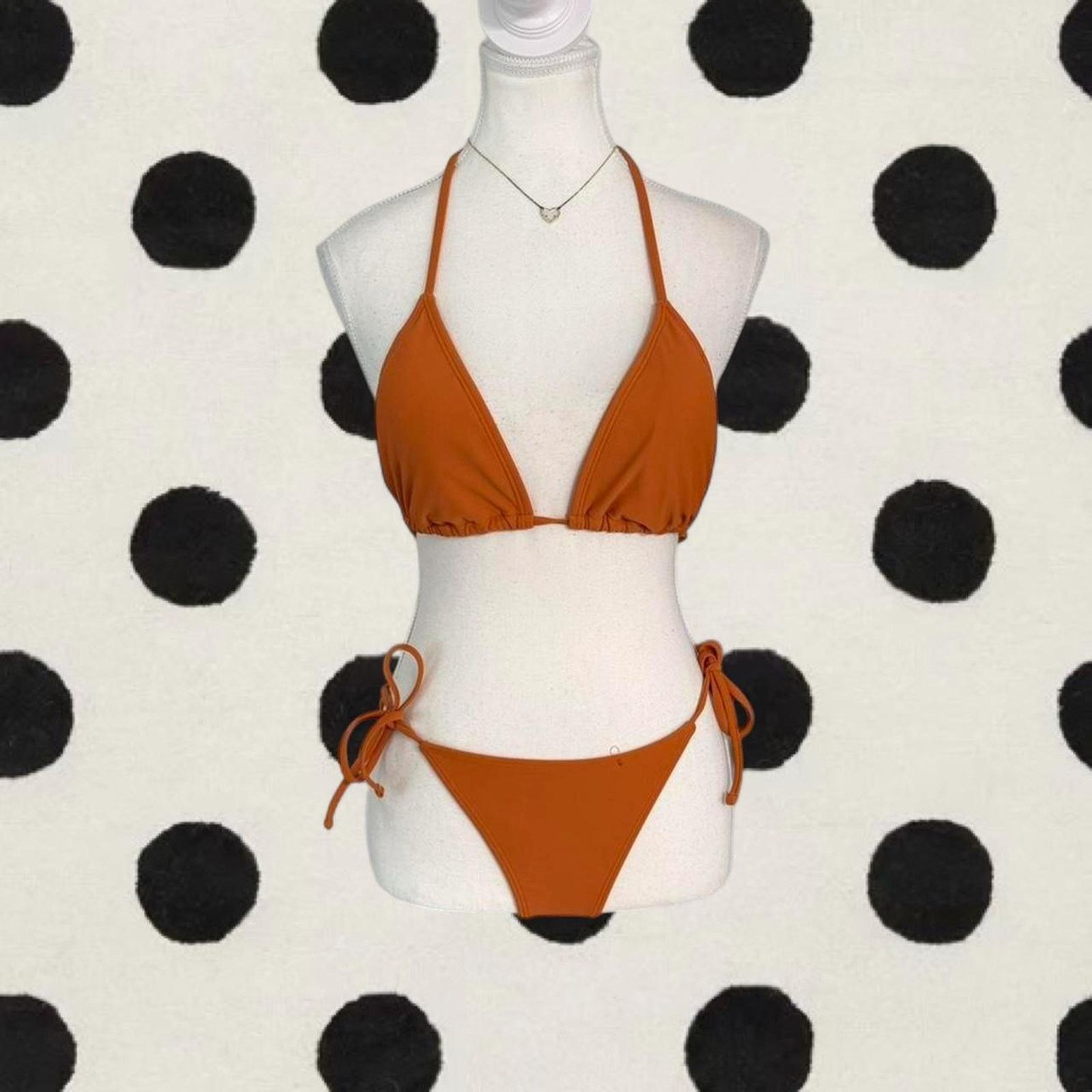 Other Orange Bikini Two Piece Set Womens Size Medium Size M / US 6-8 / IT 42-44 - 1 Thumbnail
