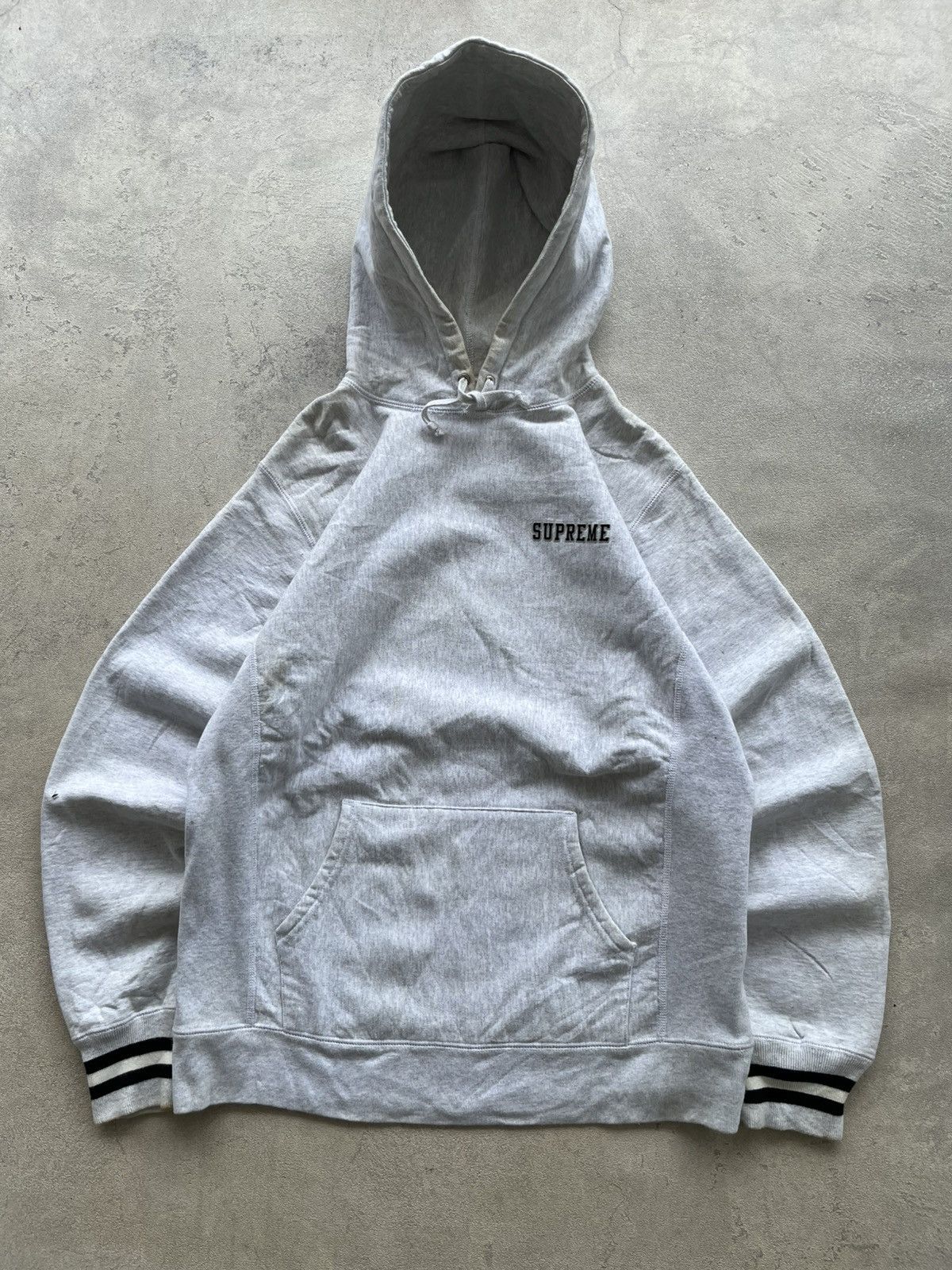 Supreme Supreme Striped Cuff Hoodie Size US L / EU 52-54 / 3 - 3 Thumbnail
