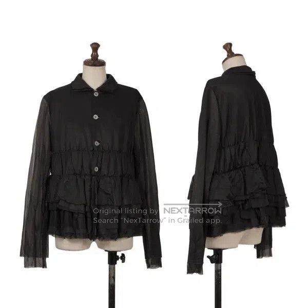 Comme des Garcons Comme Des Garcons Black vintage lace-edged blouse Size S / US 4 / IT 40 - 1 Thumbnail