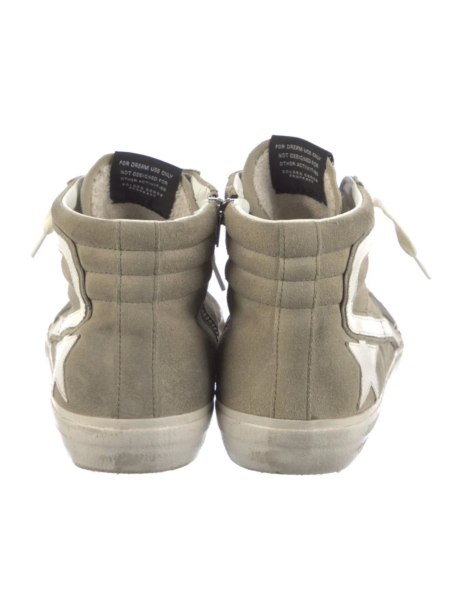 Golden Goose o1w1db10425 Slide High Top Sneakers in Military Green/White Size US 10 / EU 43 - 4 Thumbnail