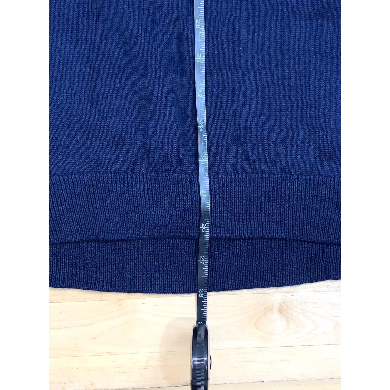 Calvin Klein Calvin Klein Pullover Sweater XL Blue Color Block Mock Neck Long Sleeve Men's 1/4 Zip Casual Size US XL / EU 56 / 4 - 4 Thumbnail