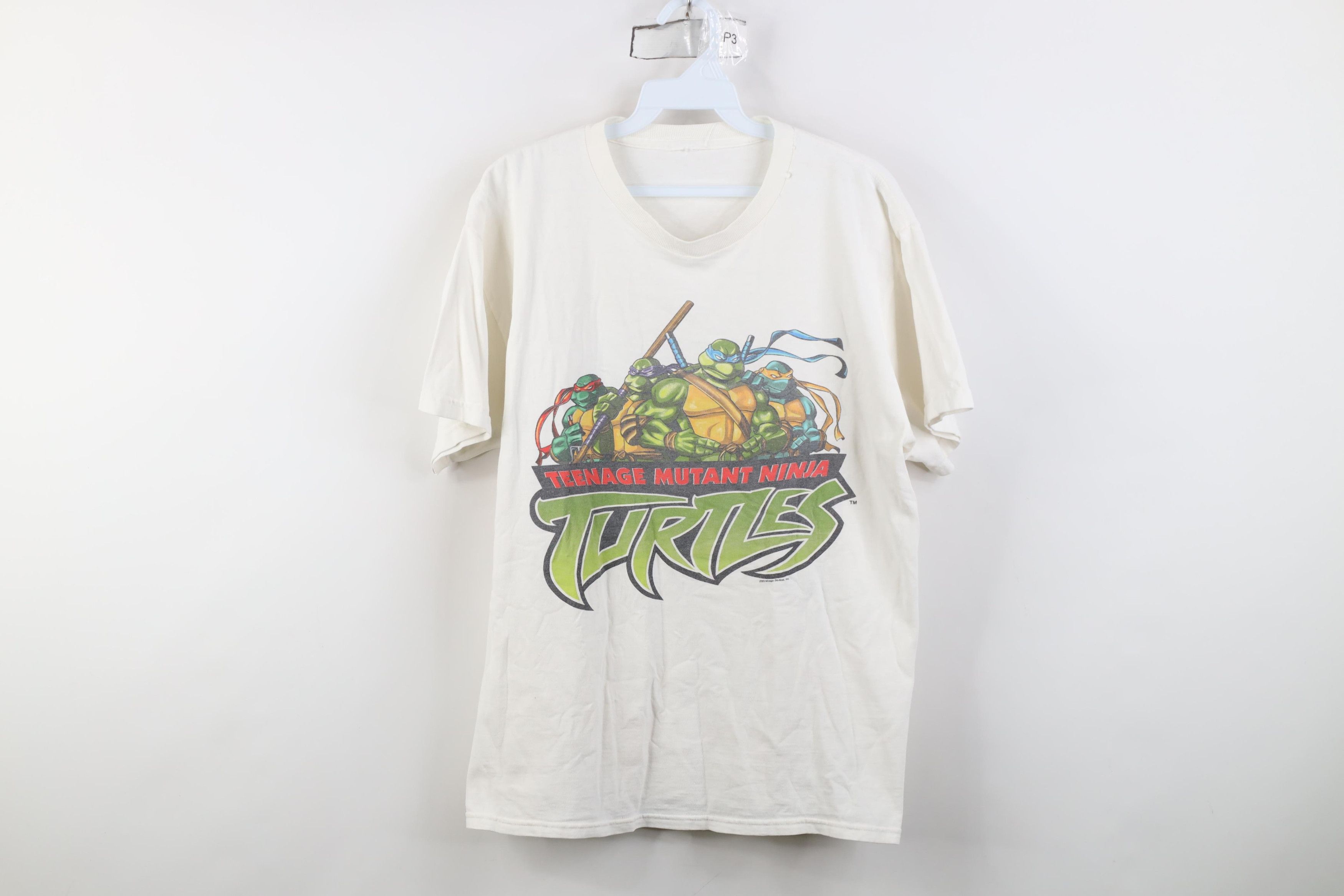 Vintage Vintage Y2K 2003 Teenage Mutant Ninja Turtles Promo T-Shirt Size US M / EU 48-50 / 2 - 1 Thumbnail