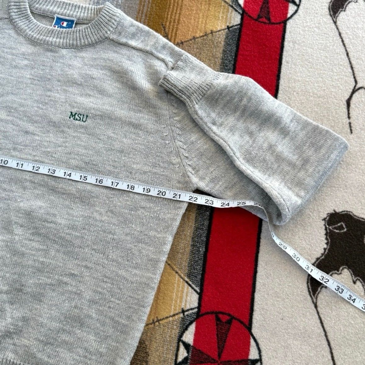 Champion VINTAGE Michigan State University Champion Pullover Knit Sweater Shirt/Top? Size US L / EU 52-54 / 3 - 7 Thumbnail