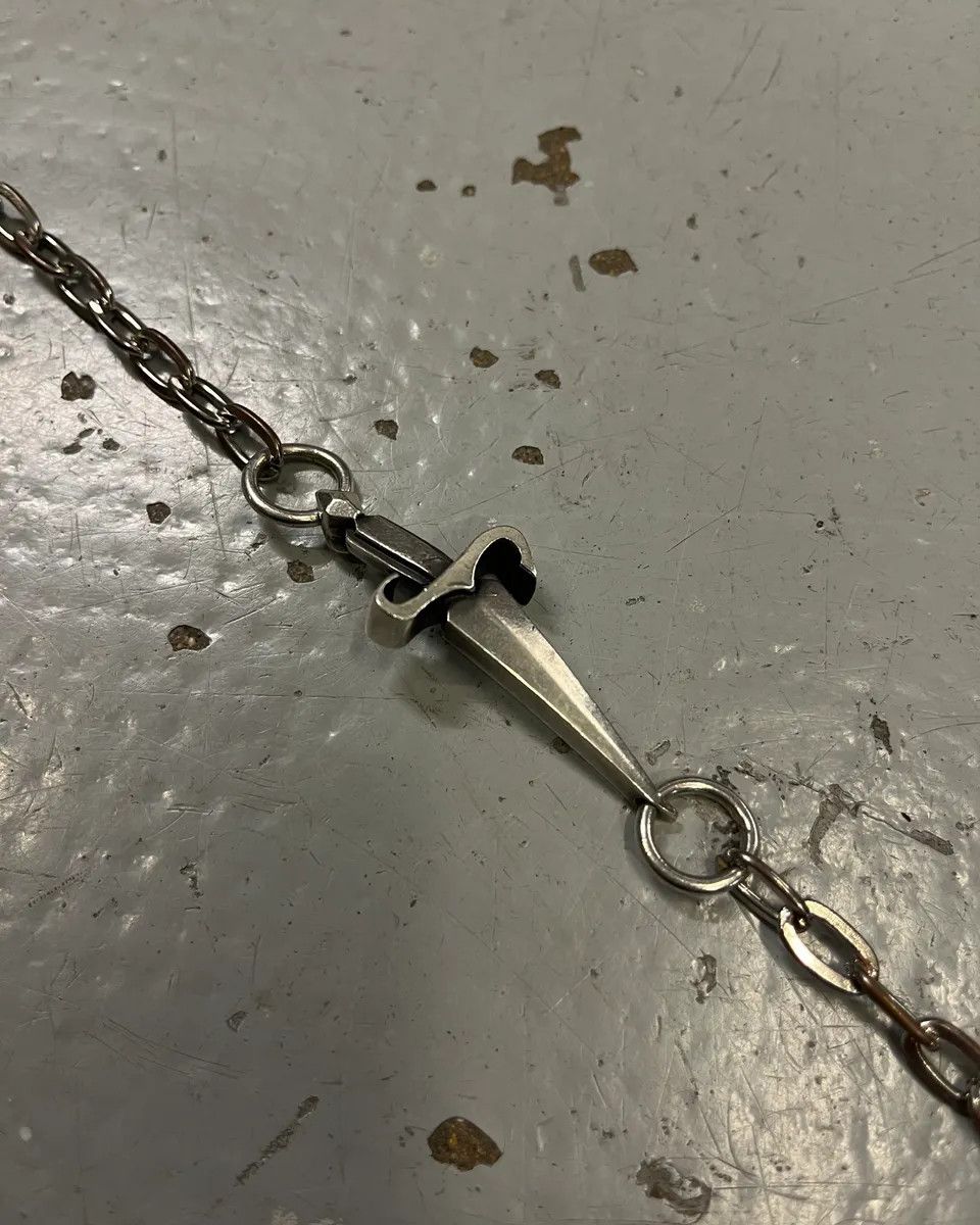 Vintage 2000s Cesare Paciotti Daggers Silver Metal Bracelet Size ONE SIZE - 5 Thumbnail