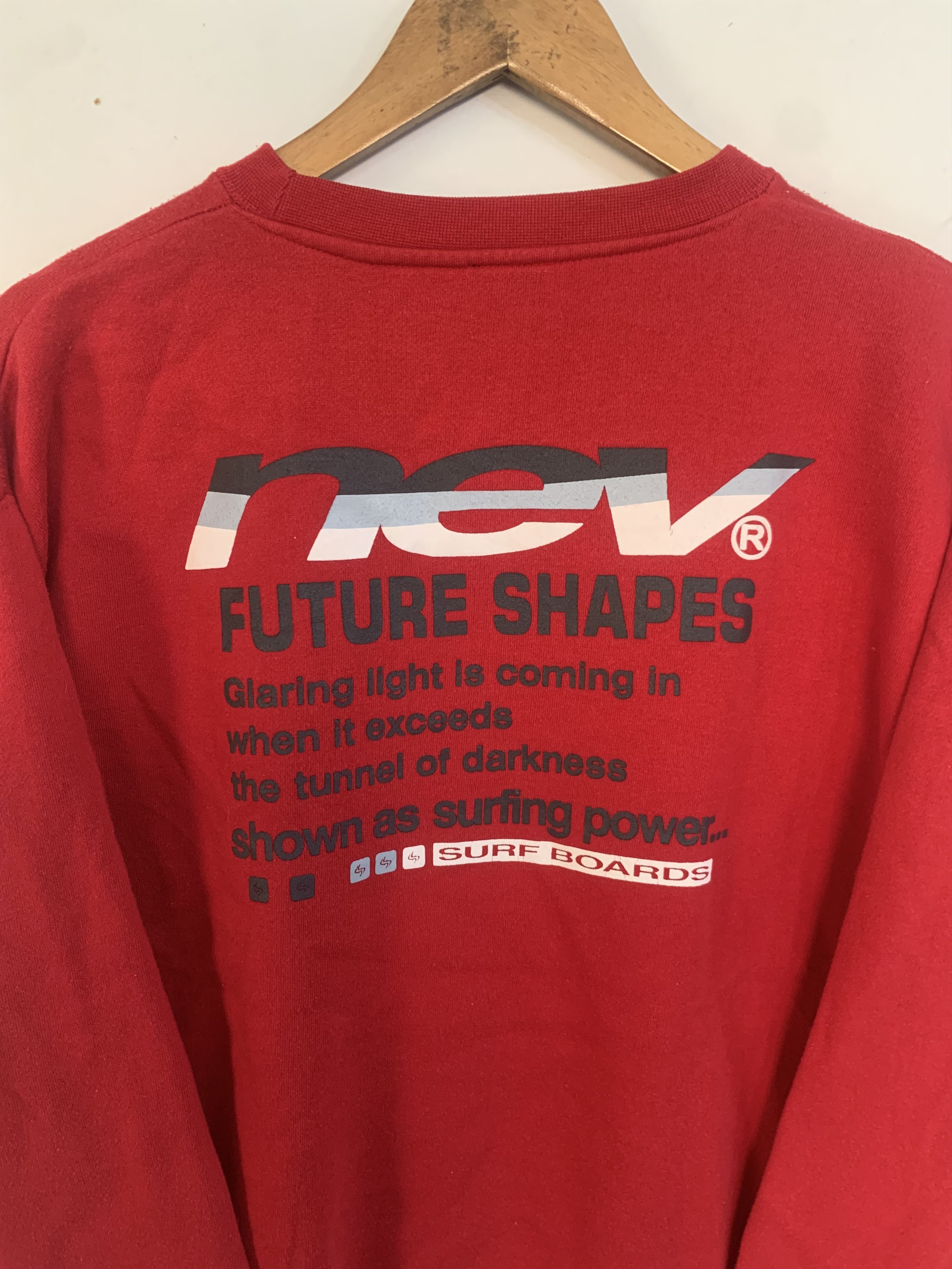Other Nev Surf Board Sweatshirt Rare XL red Size US XL / EU 56 / 4 - 4 Thumbnail