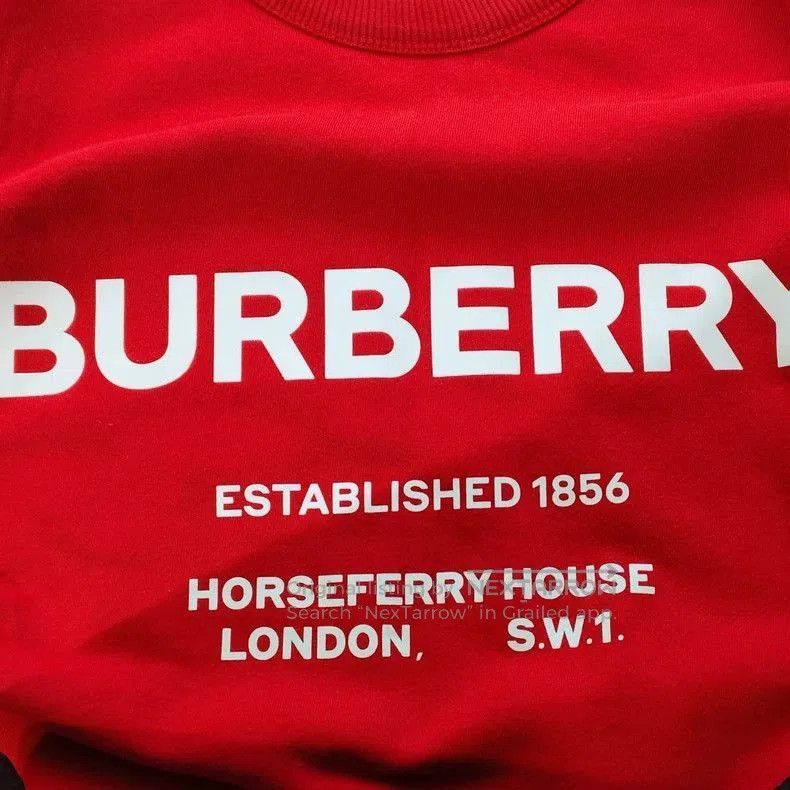 Burberry Burberry Red Sweatshirt with Logo. Size US XS / EU 42 / 0 - 3 Thumbnail