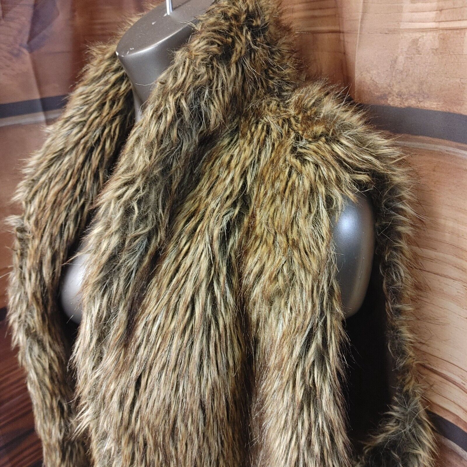 Other Faux Fur Soft Retro Style Boho Chic Elegant Modern 3X Vest Size 3XL / US 20-22 - 3 Thumbnail