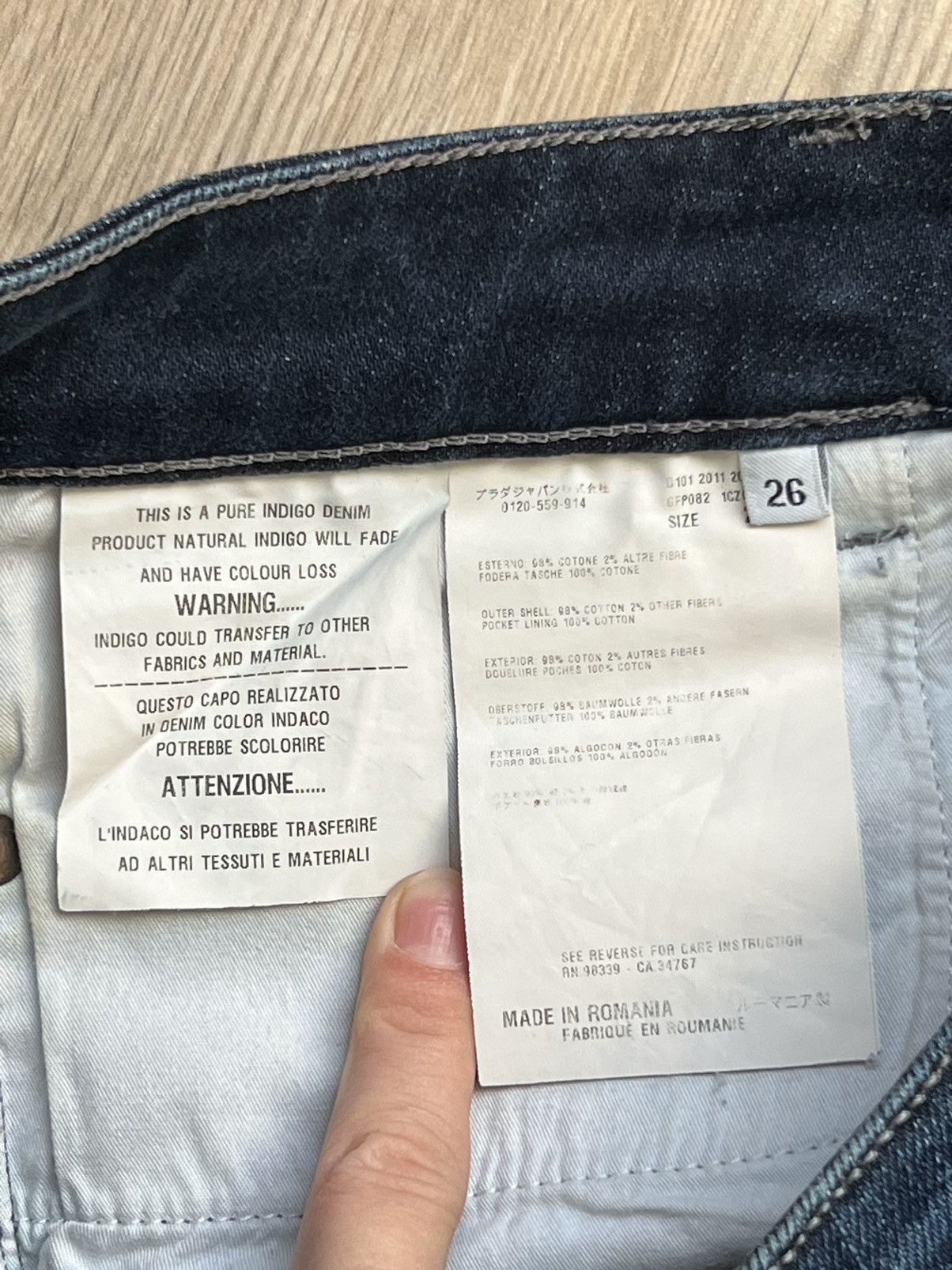 Prada Prada slim jeans indigo denim Size 26" / US 2 / IT 38 - 6 Thumbnail
