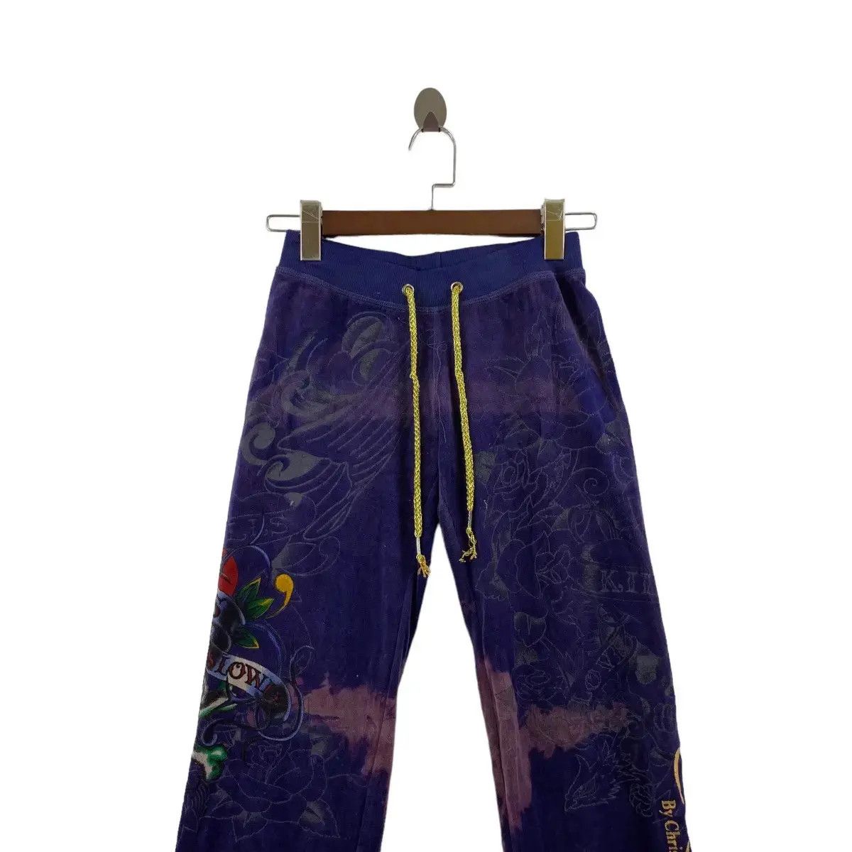 Ed Hardy ED HARDY CHRISTIAN AUDIGIER Tattoo Discolour Pant Distress Size 24" / US 00 / IT 34 - 4 Thumbnail