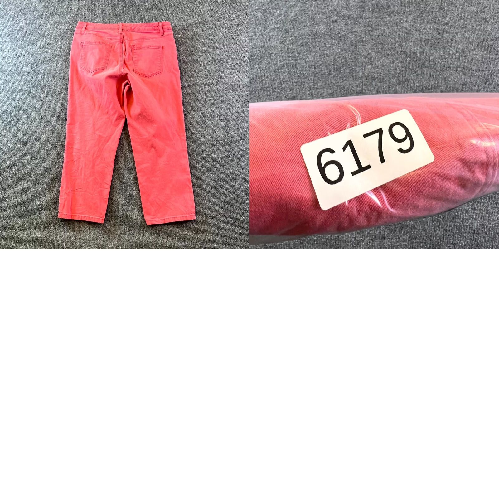 Vintage Bandolino Selene Capri Pant Womens 10 Pink Cotton Preppy Career Formal Stretch Size 32" / US 10 / IT 46 - 8 Thumbnail