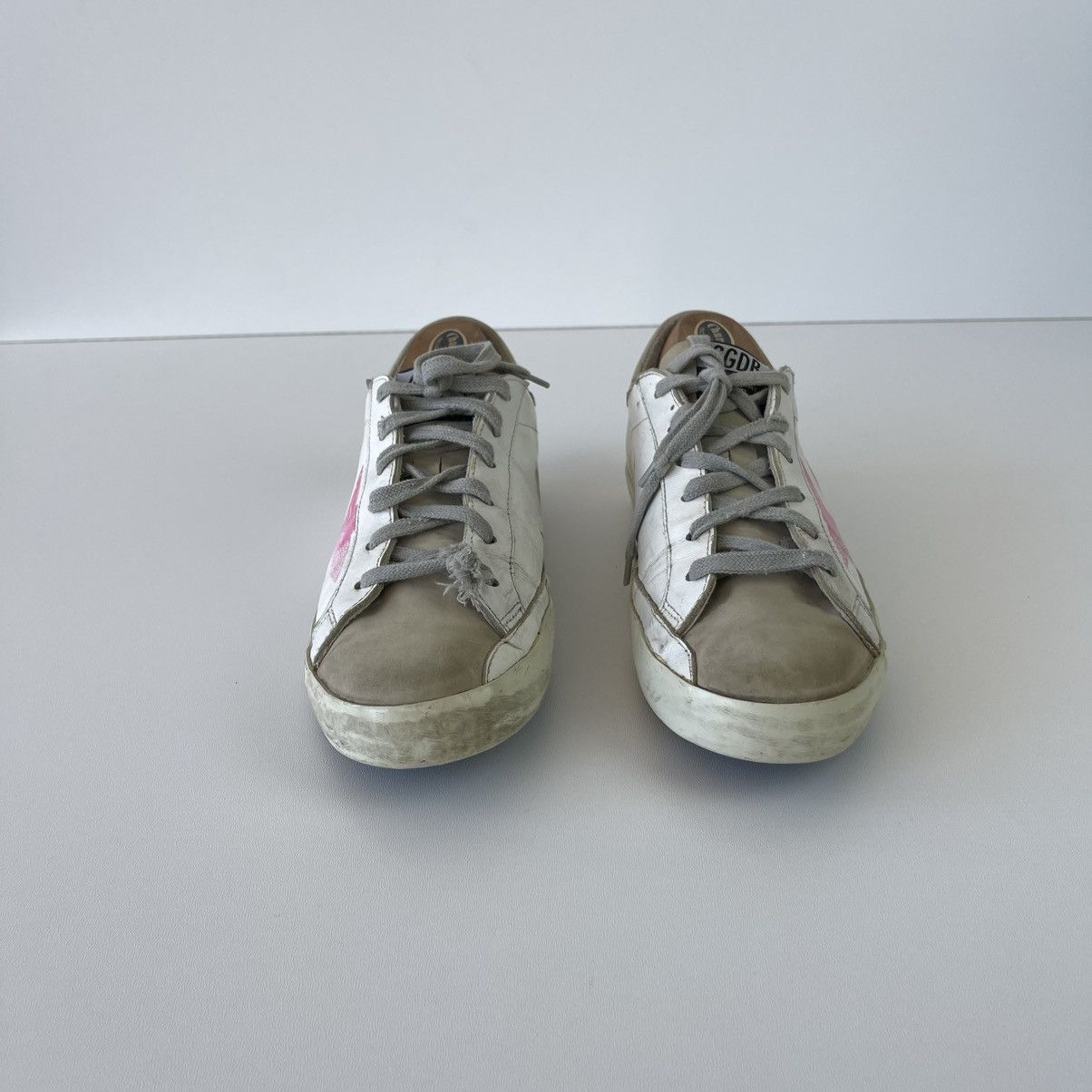 Golden Goose Golden Goose Love Dealer GGDB Superstar Leather Sneakers Size US 8 / EU 41 - 3 Thumbnail