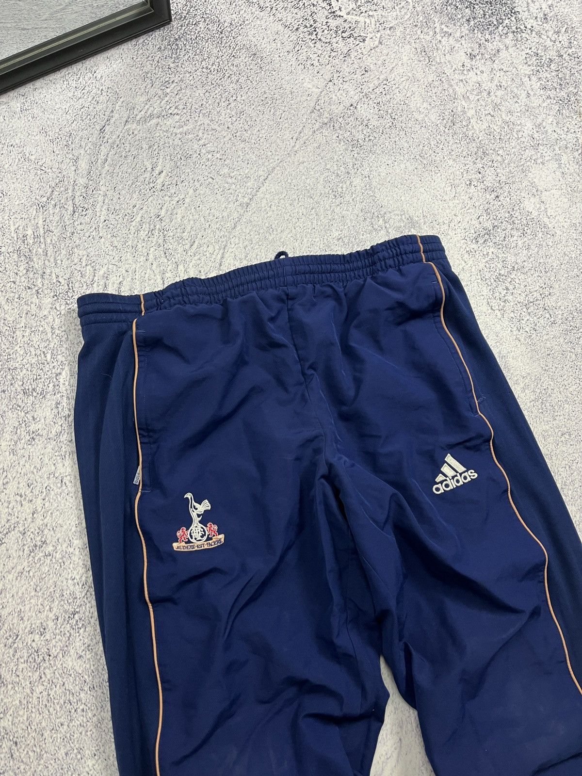 Adidas × Vintage Vintage Adidas Tottenham Nylon Drill Track Pants Rare 90’s Size US 34 / EU 50 - 5 Thumbnail