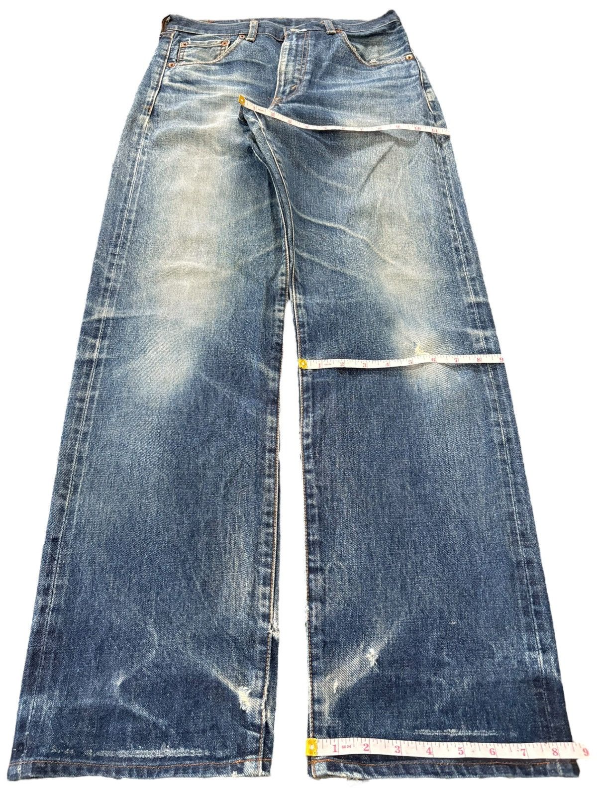 Levi's Vintage 80s Levi’s 502 Big E Selvedge Talon Baggy Jeans Size US 30 / EU 46 - 14 Thumbnail