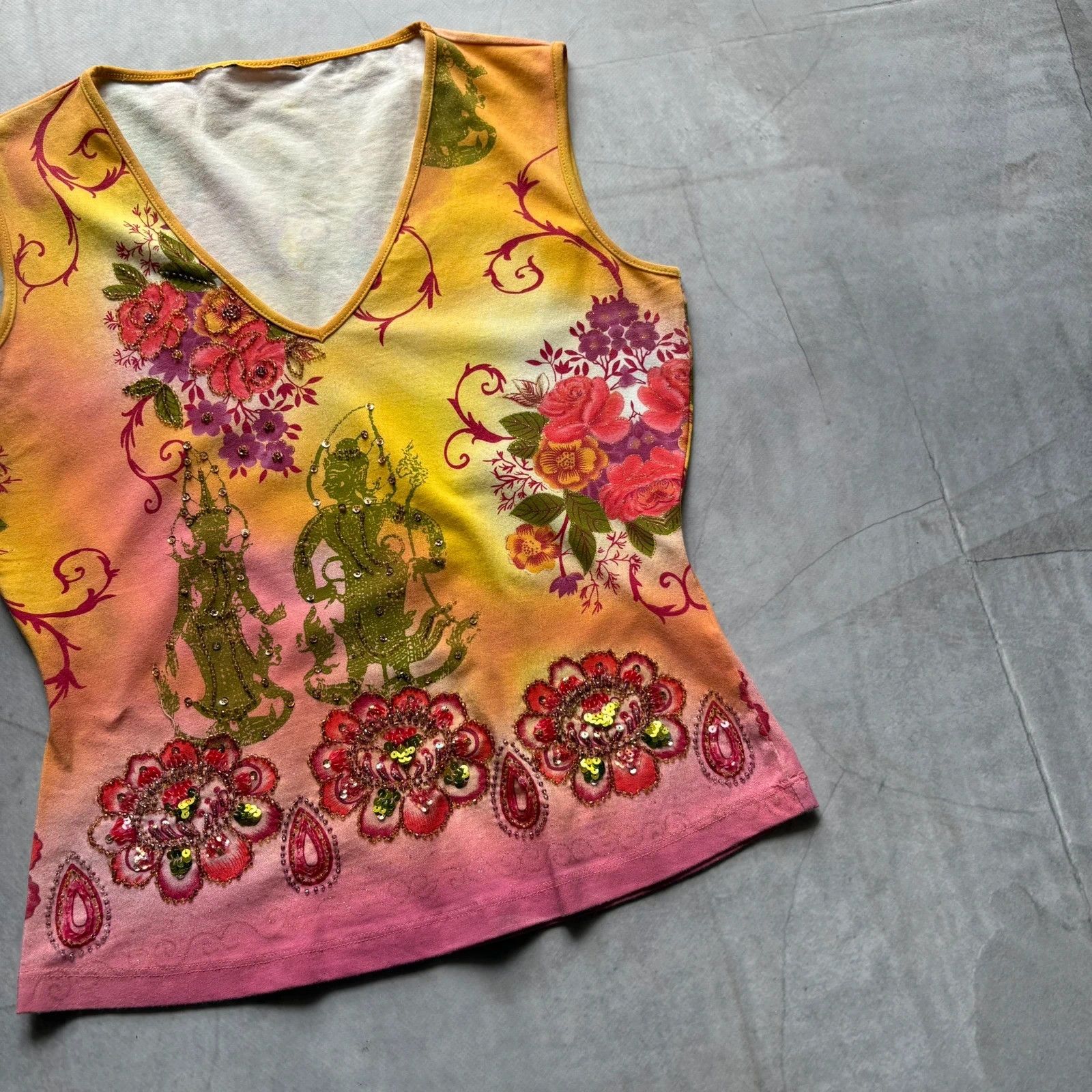Hysteric Glamour × Undercover Y2K 00s Buddha Hindu Shiva Gothic Punk Tank Top T Shirt tee Size M / US 6-8 / IT 42-44 - 5 Thumbnail