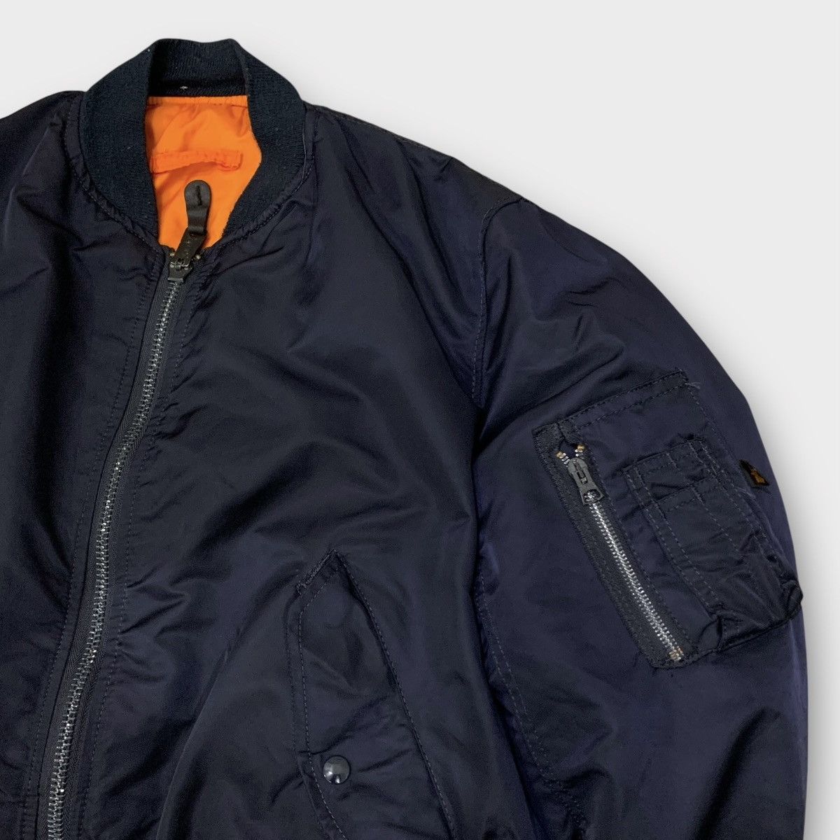 Alpha Industries VINTAGE 1990s USAF MA 1 FLIGHT BOMBER JACKET REVERSIBLE Size US M / EU 48-50 / 2 - 7 Thumbnail
