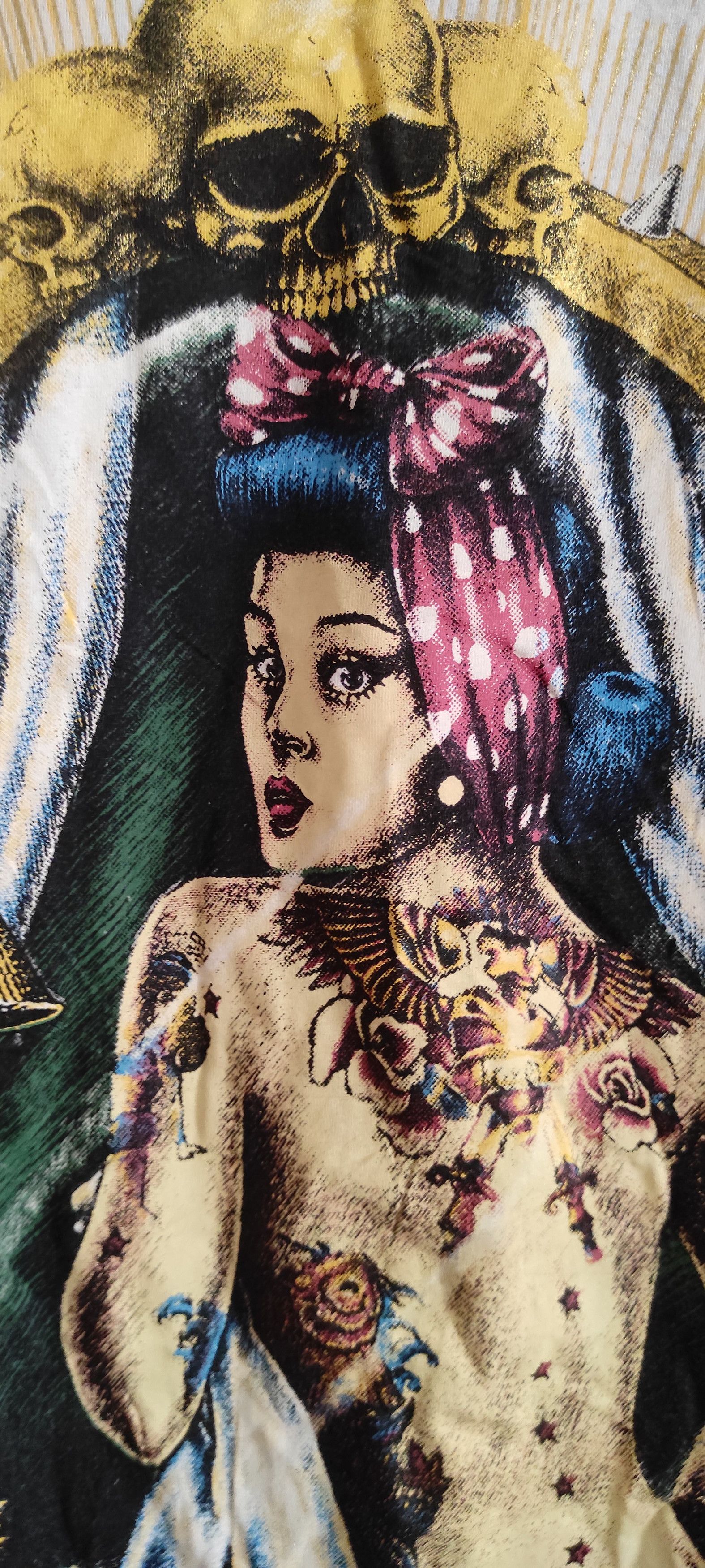 Japanese Brand The Minute Mirth Full Print Tattoo Girl In The Mirror shirt Size S / US 4 / IT 40 - 15 Thumbnail