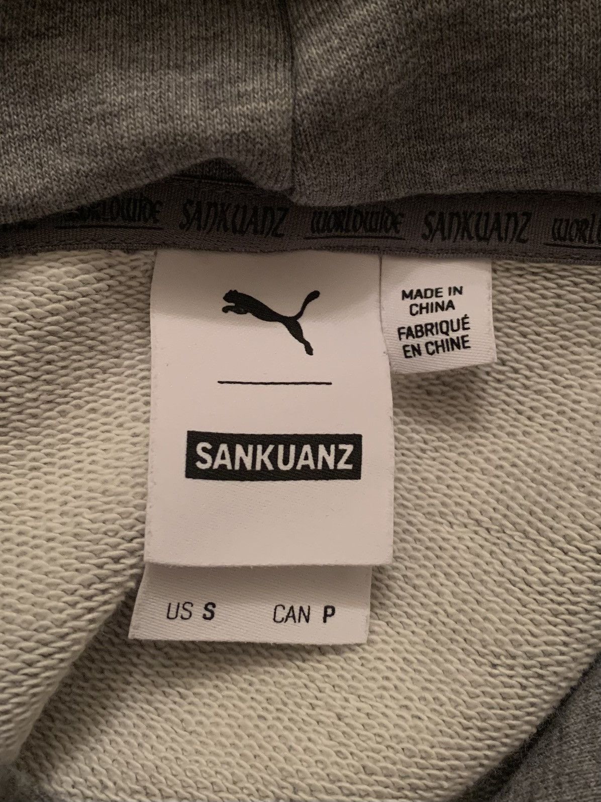 Puma Vintage Y2K Puma X Sankuanz Rubberized Logo Grey LS Hoodie Size US S / EU 44-46 / 1 - 7 Thumbnail
