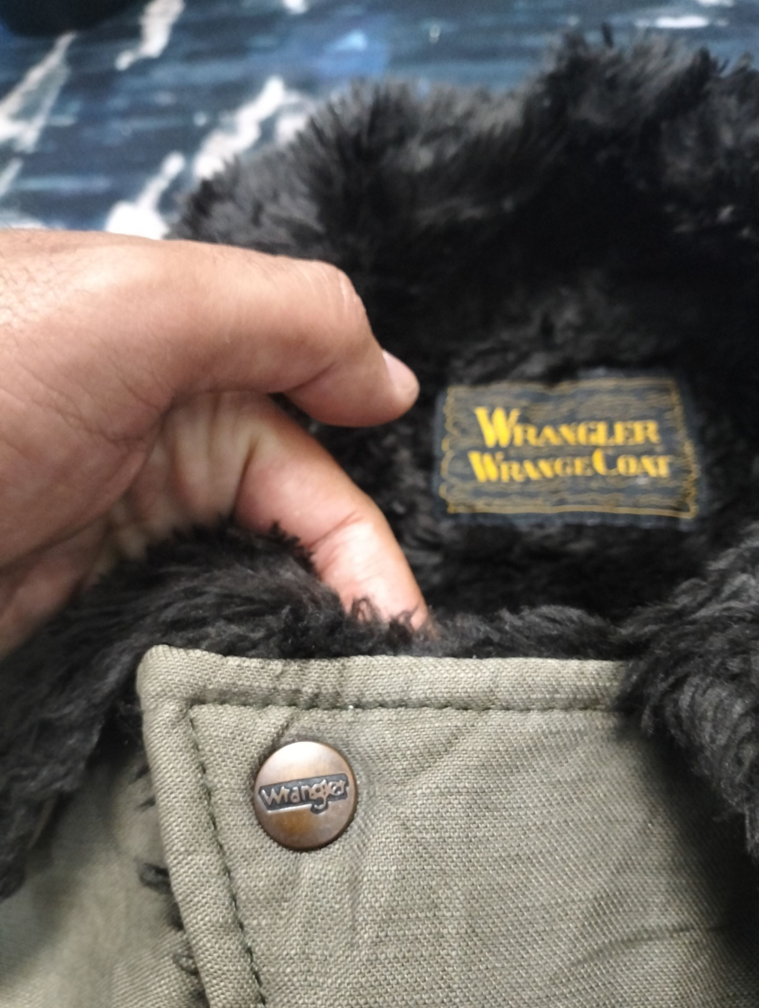 Wrangler Vintage Wrangler Fur Jacket Fur Denim Jacket Size US L / EU 52-54 / 3 - 7 Thumbnail
