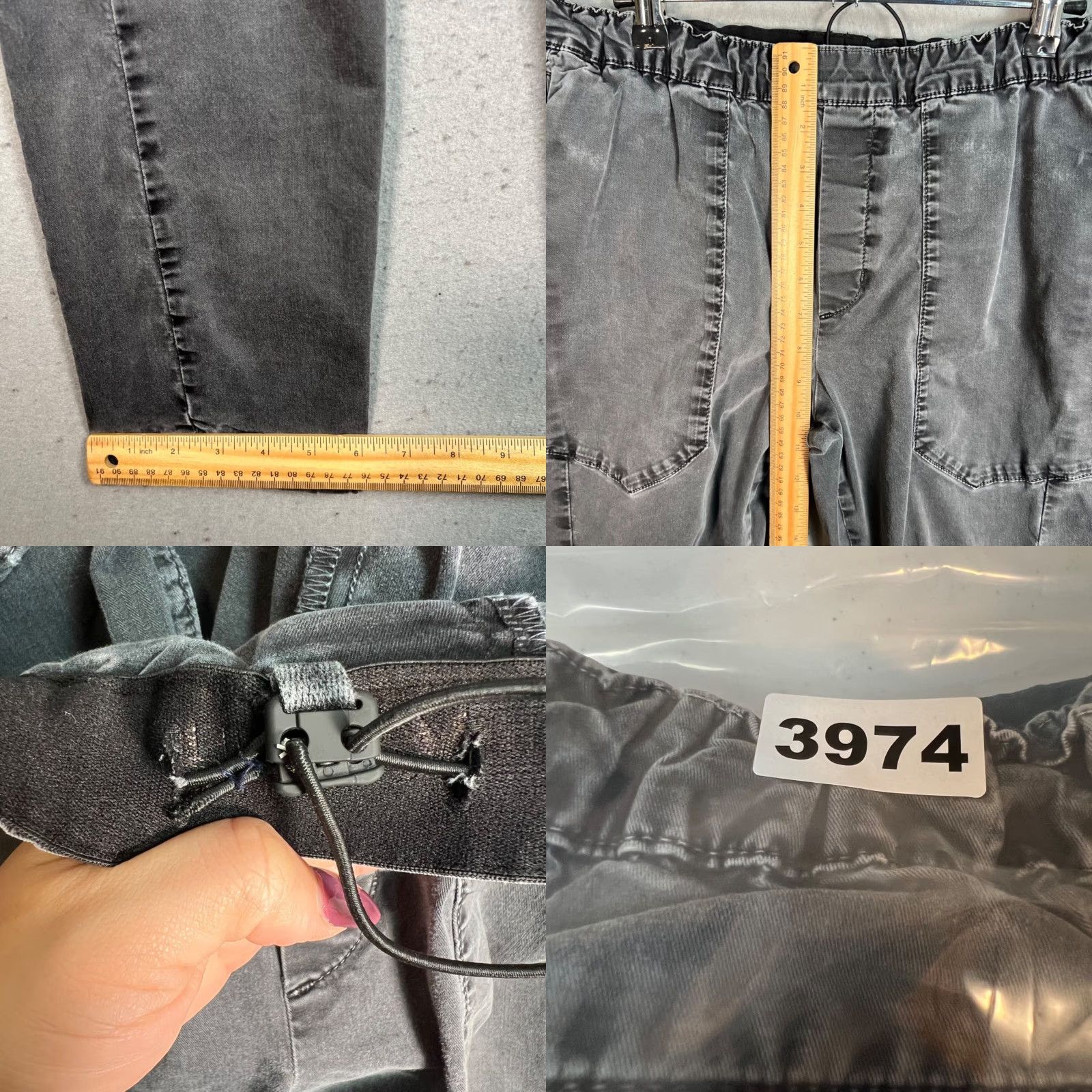 Kith Kith Mens Medium Gray Elastic Waist Tapered Leg Pants Cotton Blend Jogger Size 32" / US 10 / IT 46 - 8 Thumbnail