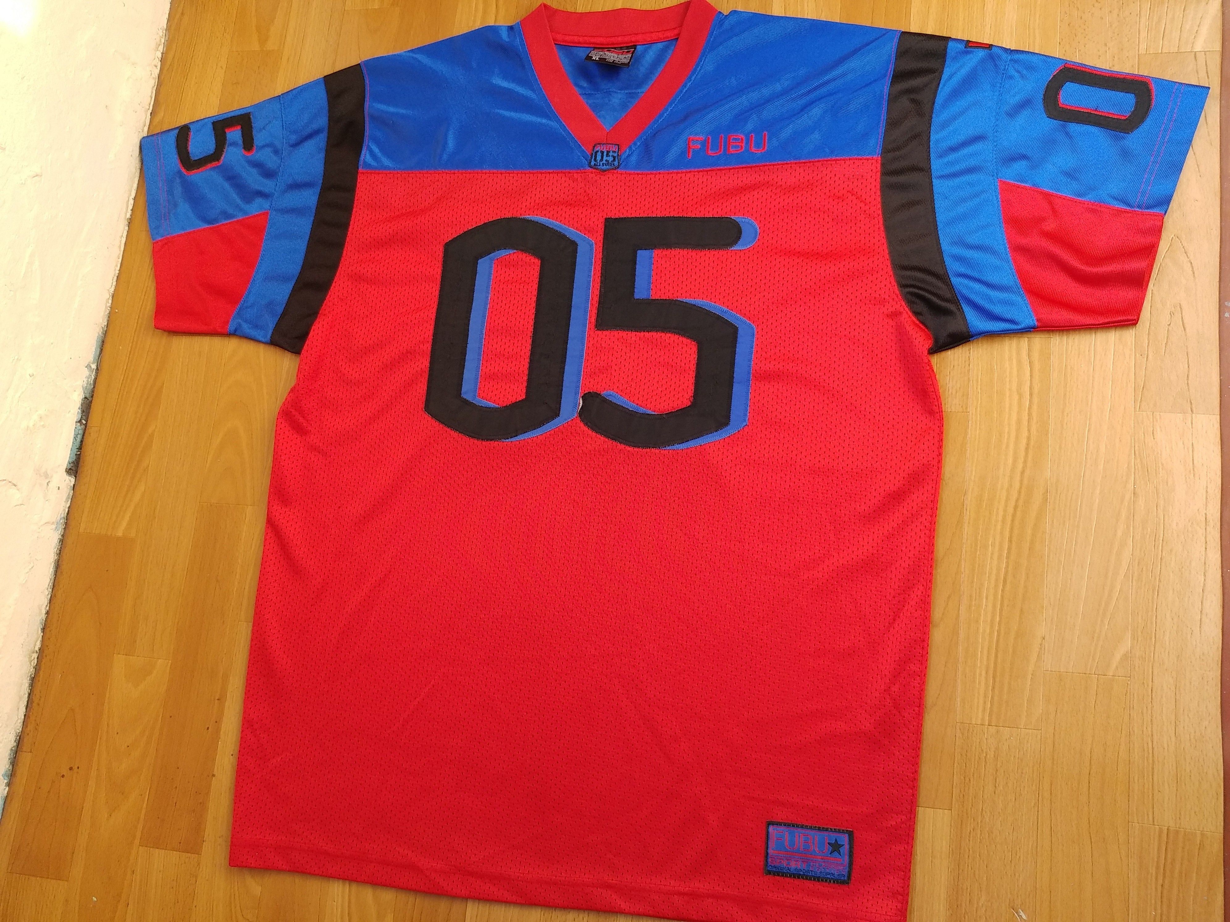 Fubu FUBU jersey, red, Fubu 05, vintage hip hop t-shirt, 90s XL Size US XL / EU 56 / 4 - 10 Thumbnail