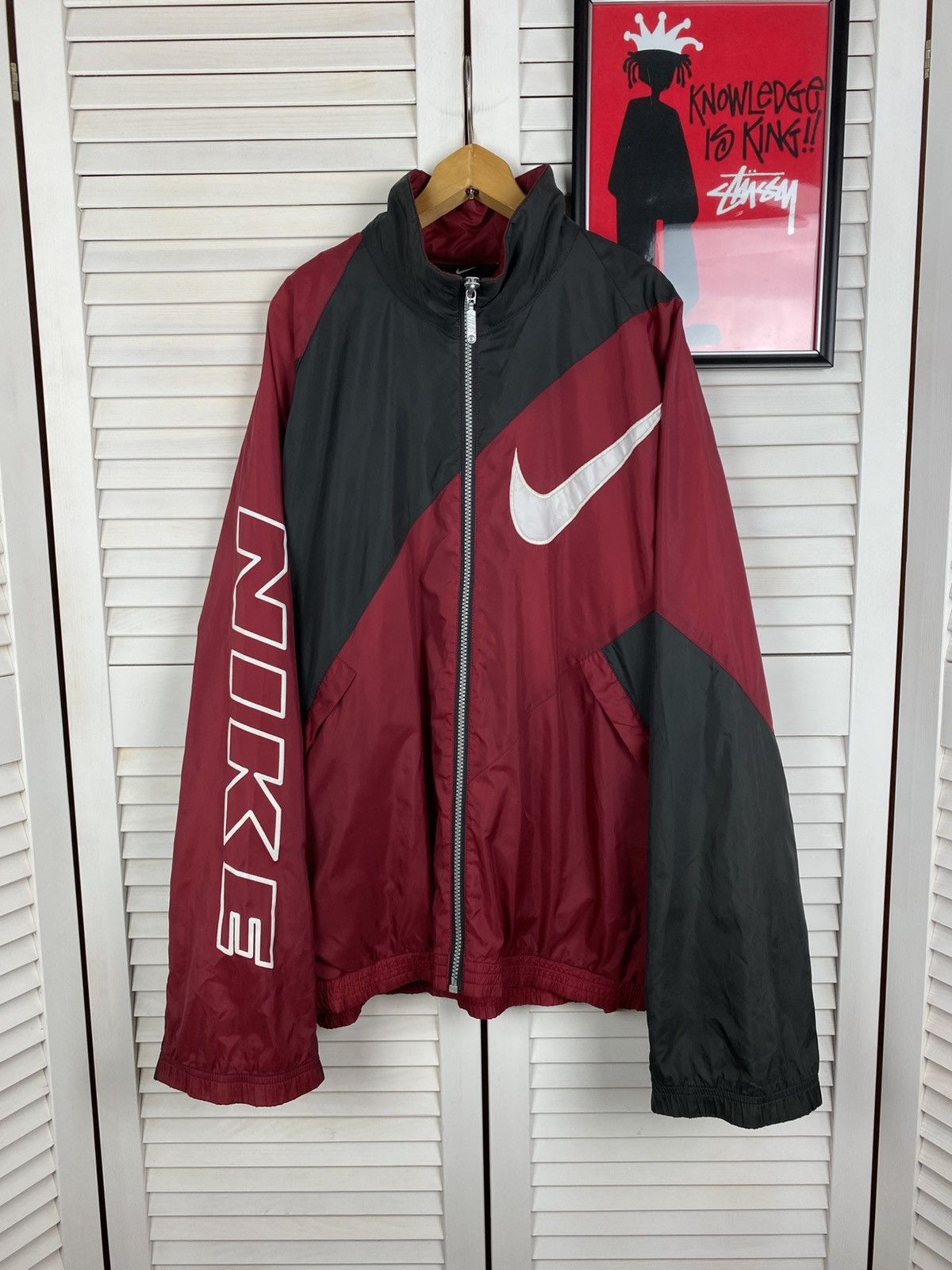 Nike Vintage 90s Zip Up Jacket Olympic Windbreaker Swoosh Nylon Size US M / EU 48-50 / 2 - 1 Thumbnail