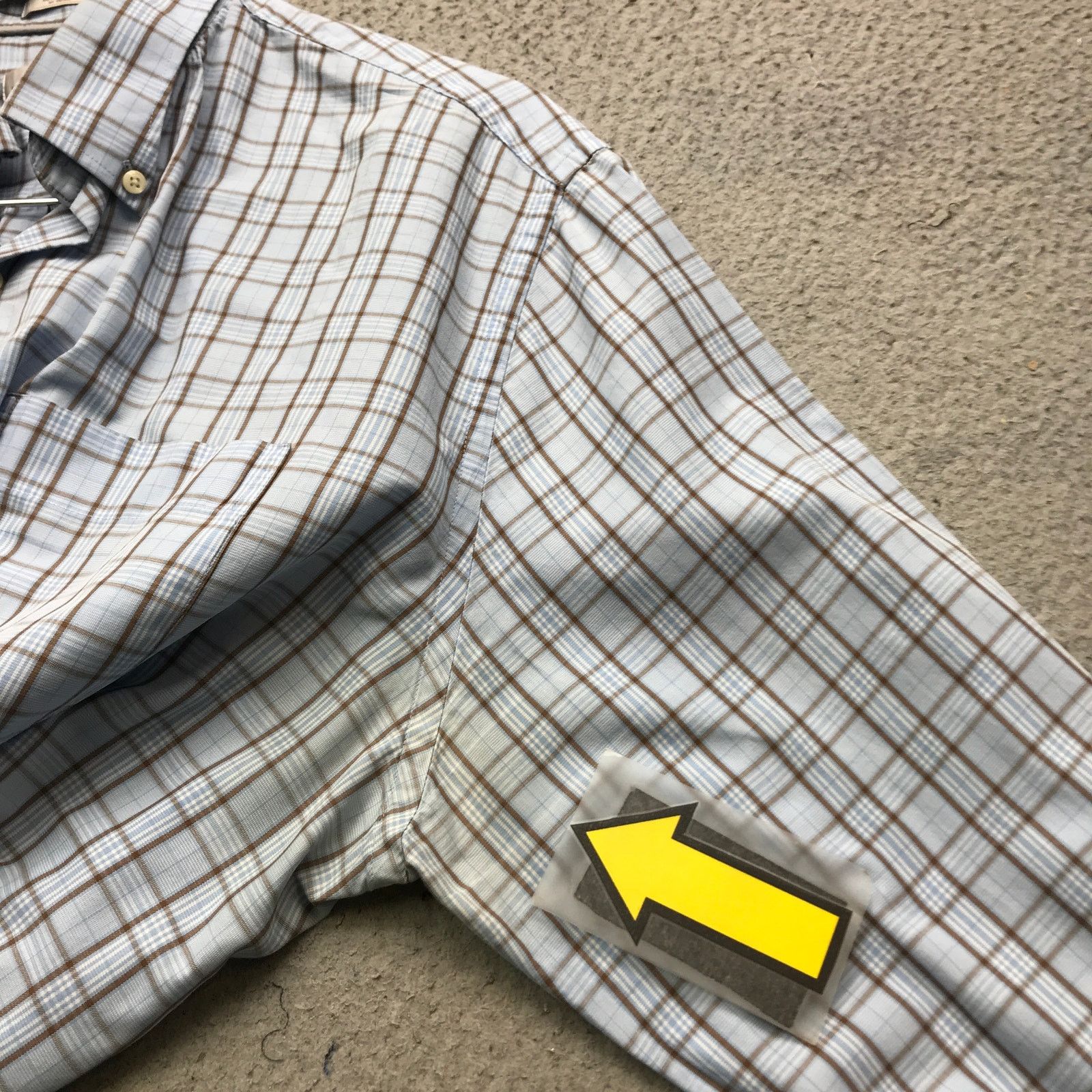 Peter Millar Peter Millar Button Down Dress Shirt Men XL Blue Plaid Check Size US XL / EU 56 / 4 - 7 Thumbnail