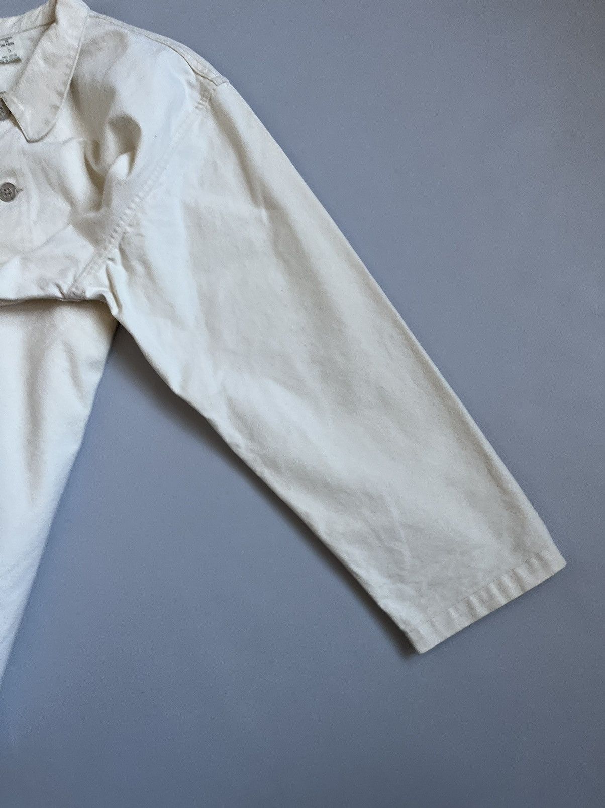 Vintage Vintage Men Ababord France Bretagne White Work Marine Jacket Size US L / EU 52-54 / 3 - 3 Thumbnail