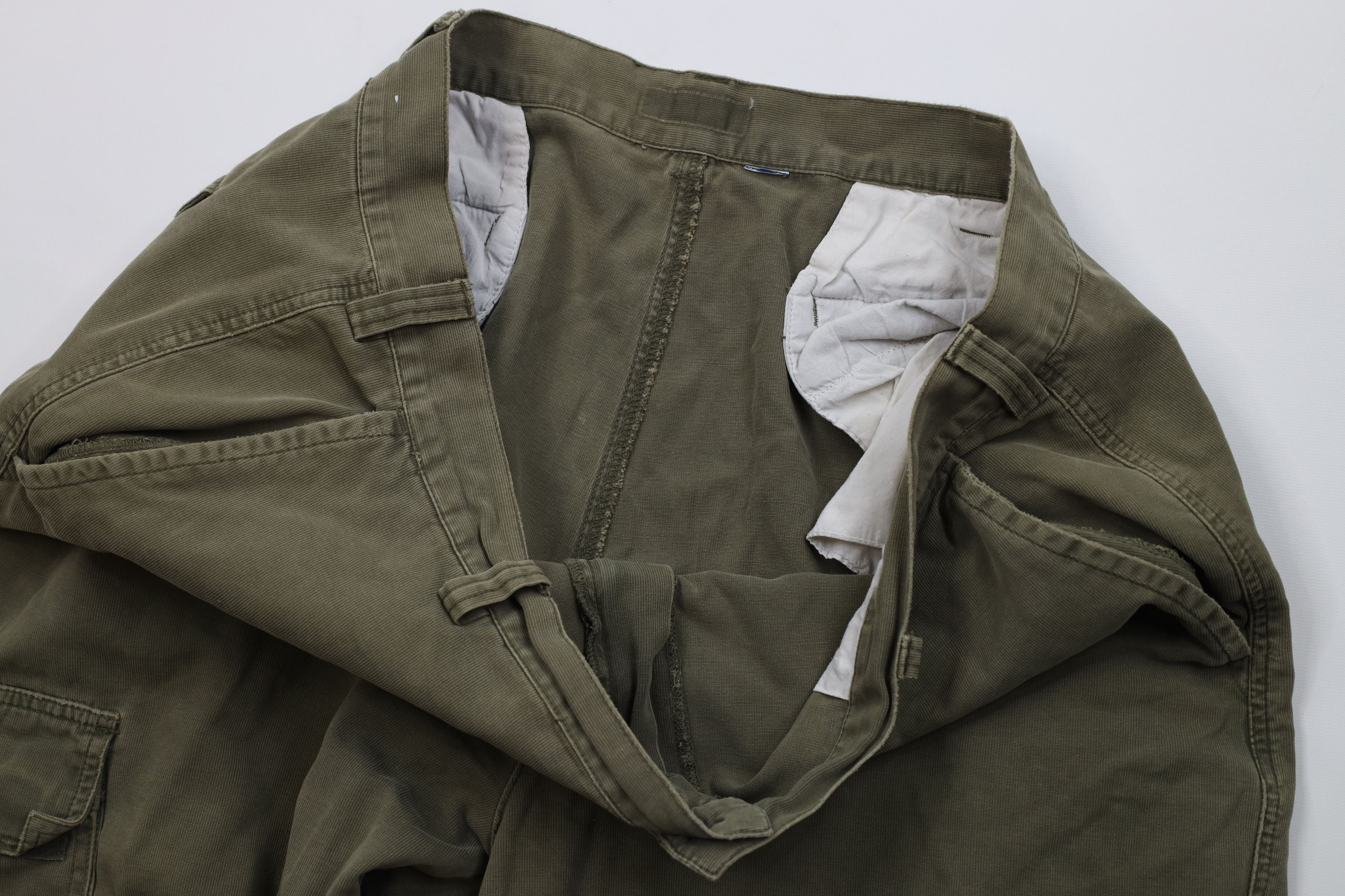 Vintage Vintage 90s Streetwear Baggy Wide Leg Cargo Pants Green Size US 42 / EU 58 - 8 Thumbnail