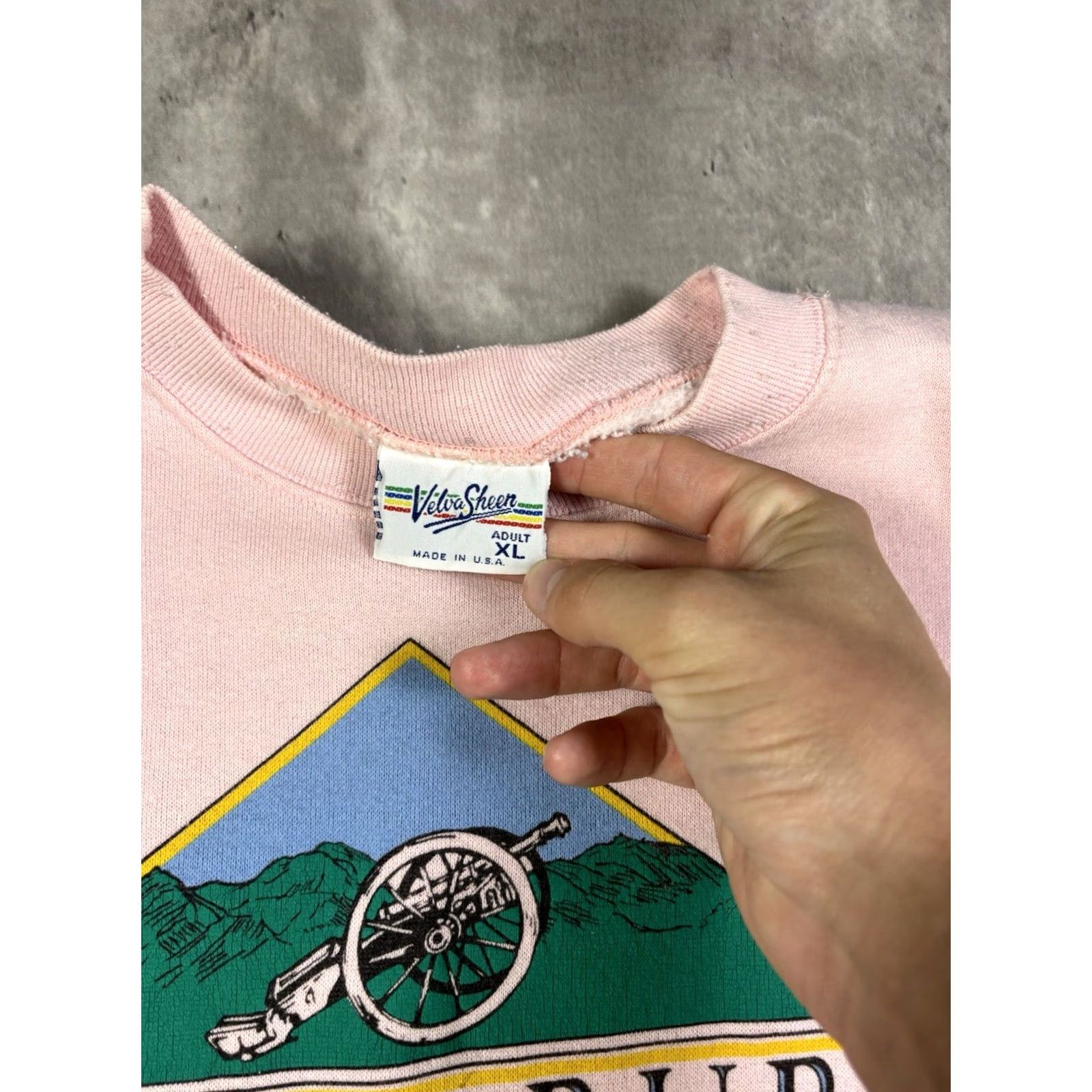 Velva Sheen VINTAGE Velva sheen Sweatshirt Mens M Pink 80s USA USA 90s Heavyweight Pullover Logo Cotton Blend Knit Size US M / EU 48-50 / 2 - 5 Thumbnail