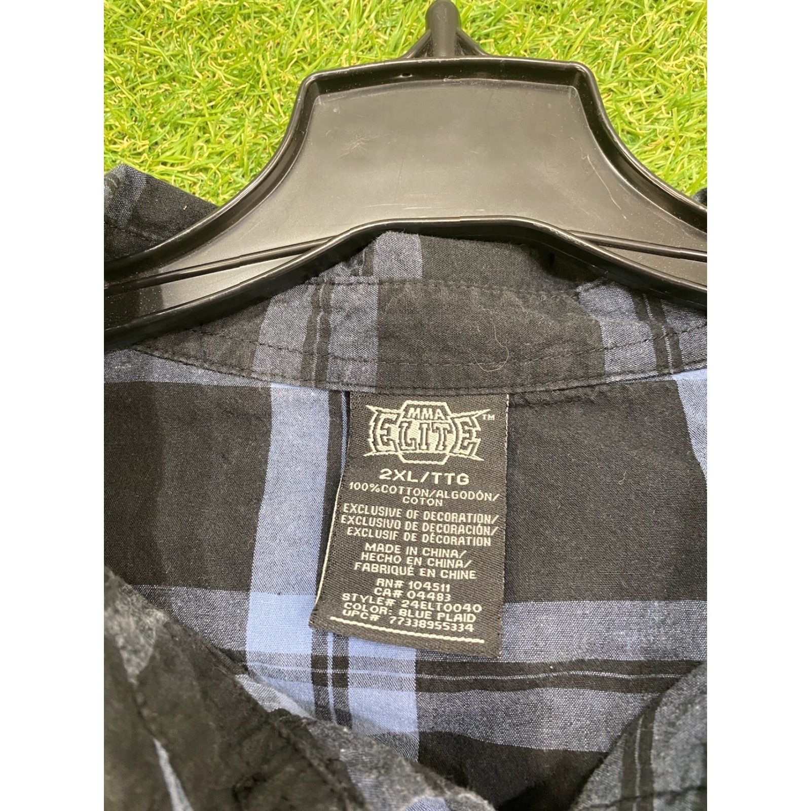 Vintage VINTAGE MMA Elite Graphic Print Flannel Shirt Mens 2XL Black Grunge Skull Punk 2000s Size US XXL / EU 58 / 5 - 5 Thumbnail