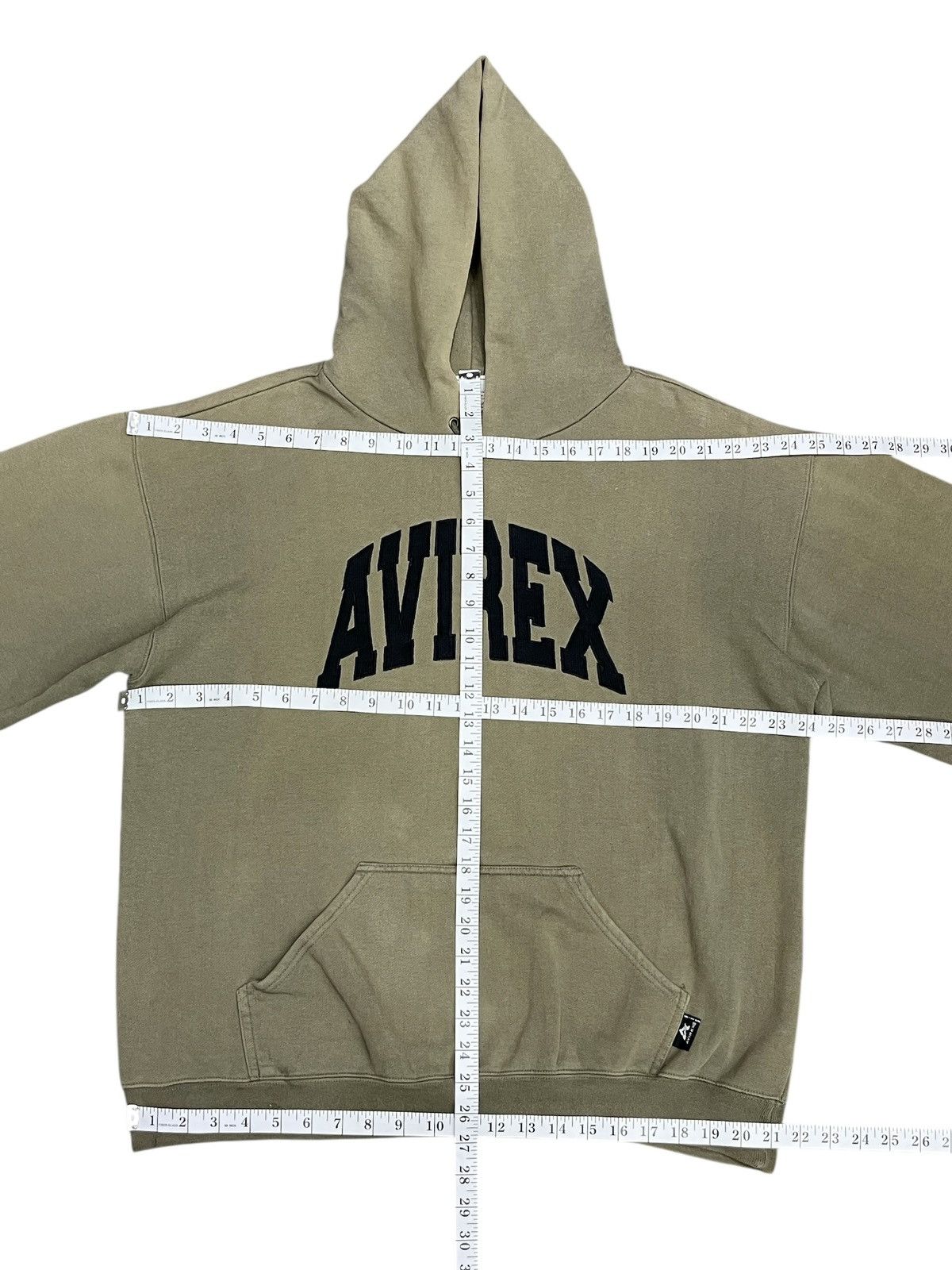 Avirex AVIREX Sunfaded Hoodie Big Spellout Grunge Vintage Size US L / EU 52-54 / 3 - 10 Thumbnail