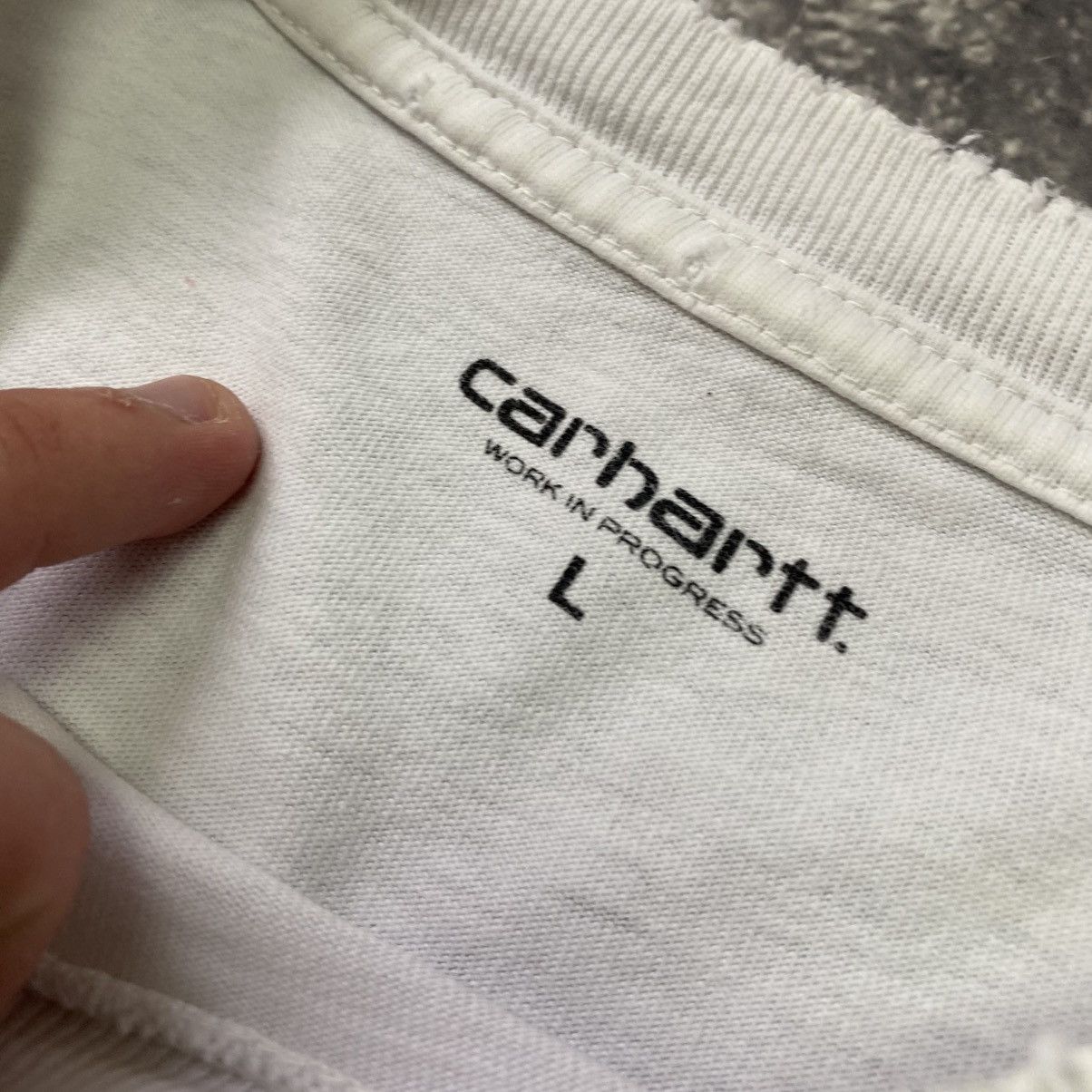 Carhartt Wip × Vintage Vintage Carhartt WIP Big Box Logo Distressed style tee Size US L / EU 52-54 / 3 - 12 Thumbnail