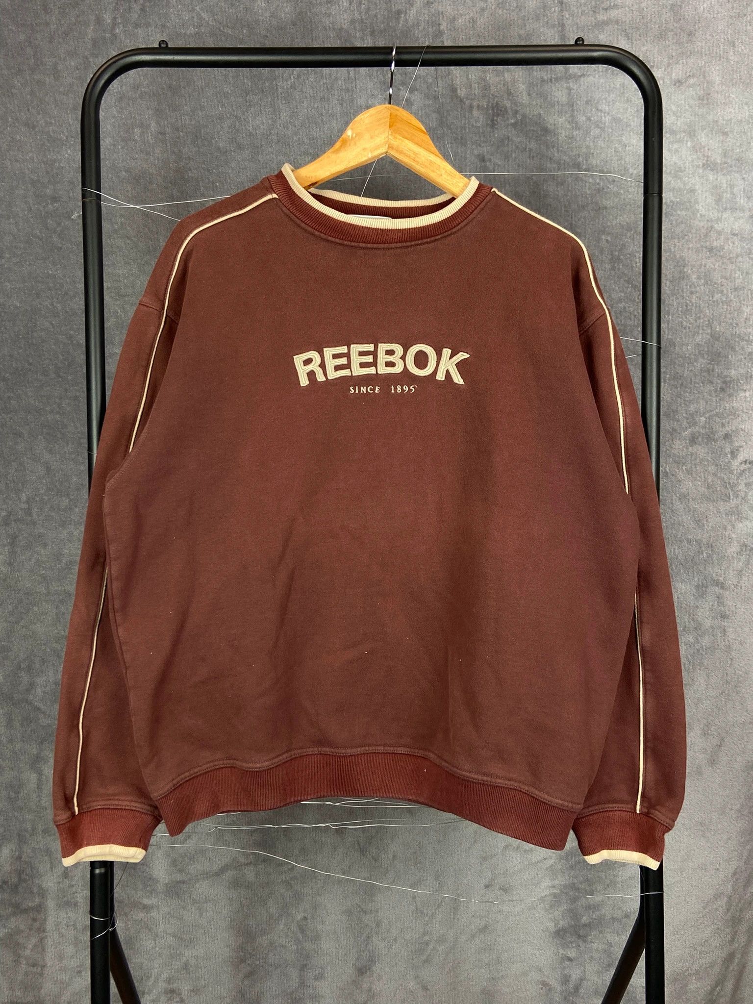 Reebok Brown Sweatshirt M Vintage Streetwear