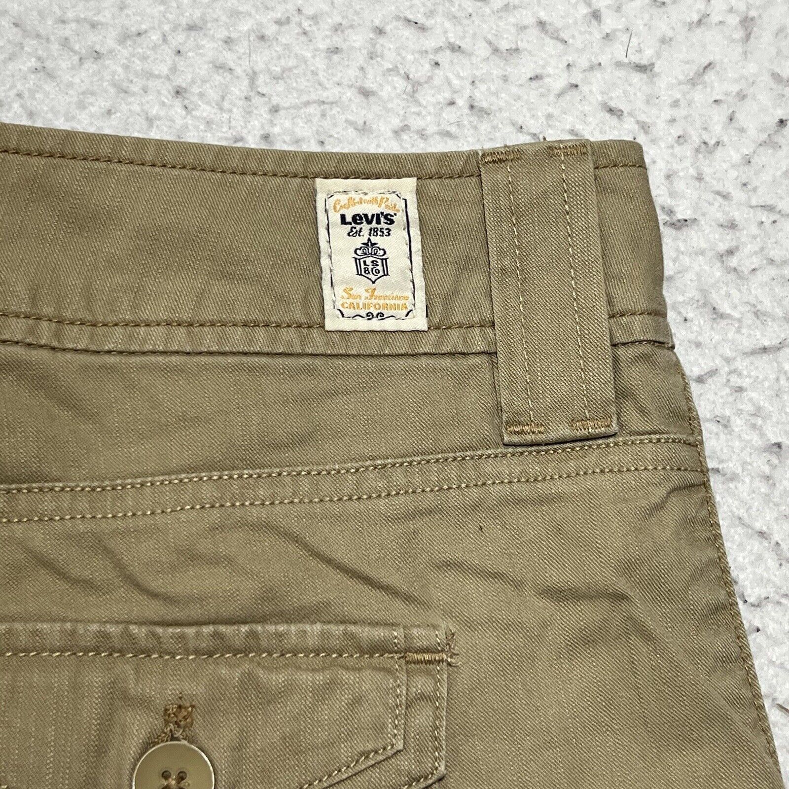 Levi's Levi's Tan Chino Khaki Shorts Crafted With Pride 10" Inseam Size 28" / US 6 / IT 42 - 8 Thumbnail