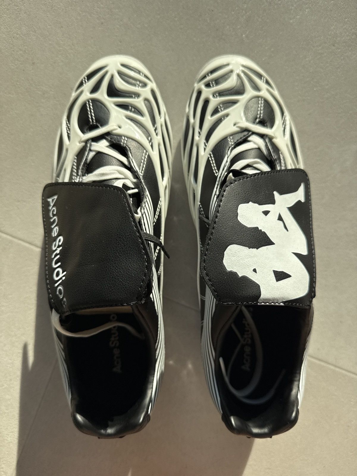 Acne Studios Acne Studios x Kappa SP-UX Lace Up black white low sneakers Size US 10 / EU 43 - 5 Thumbnail